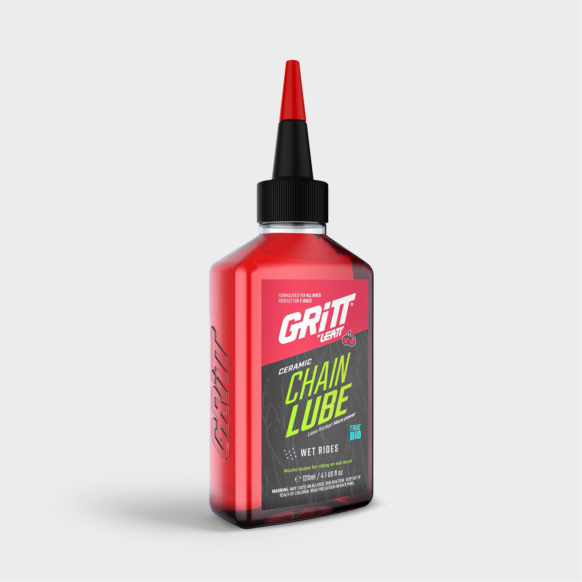 GRiTT Ceramic Chain Lube True Bio Wet Rides - 120ML
