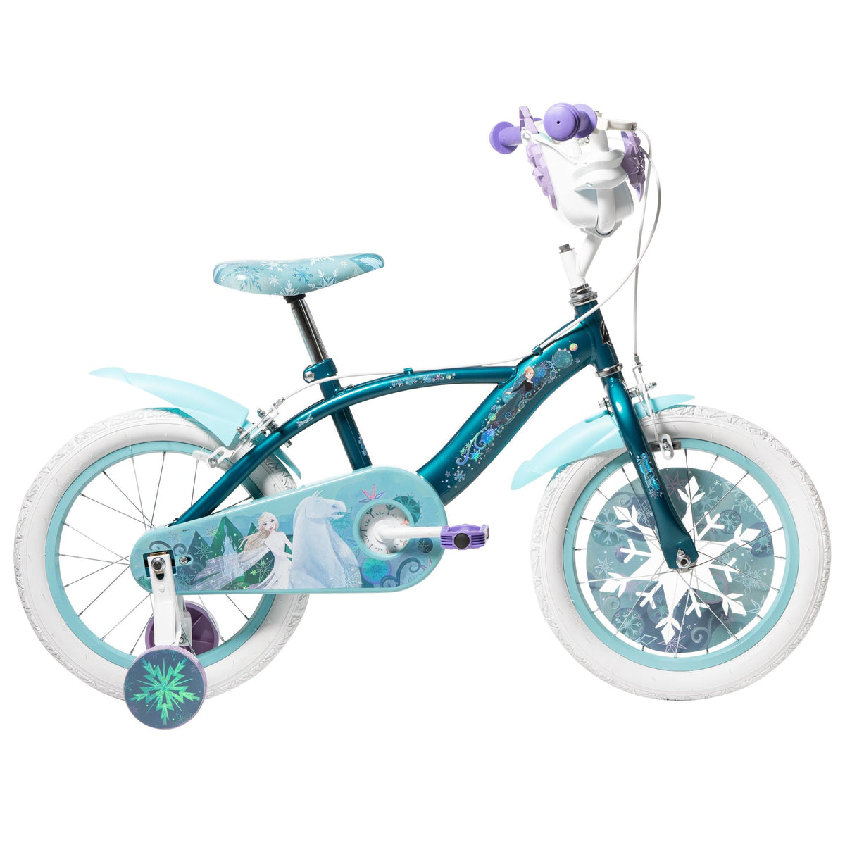 Huffy Disney Frozen 16" Kids Bike - Purple/Green