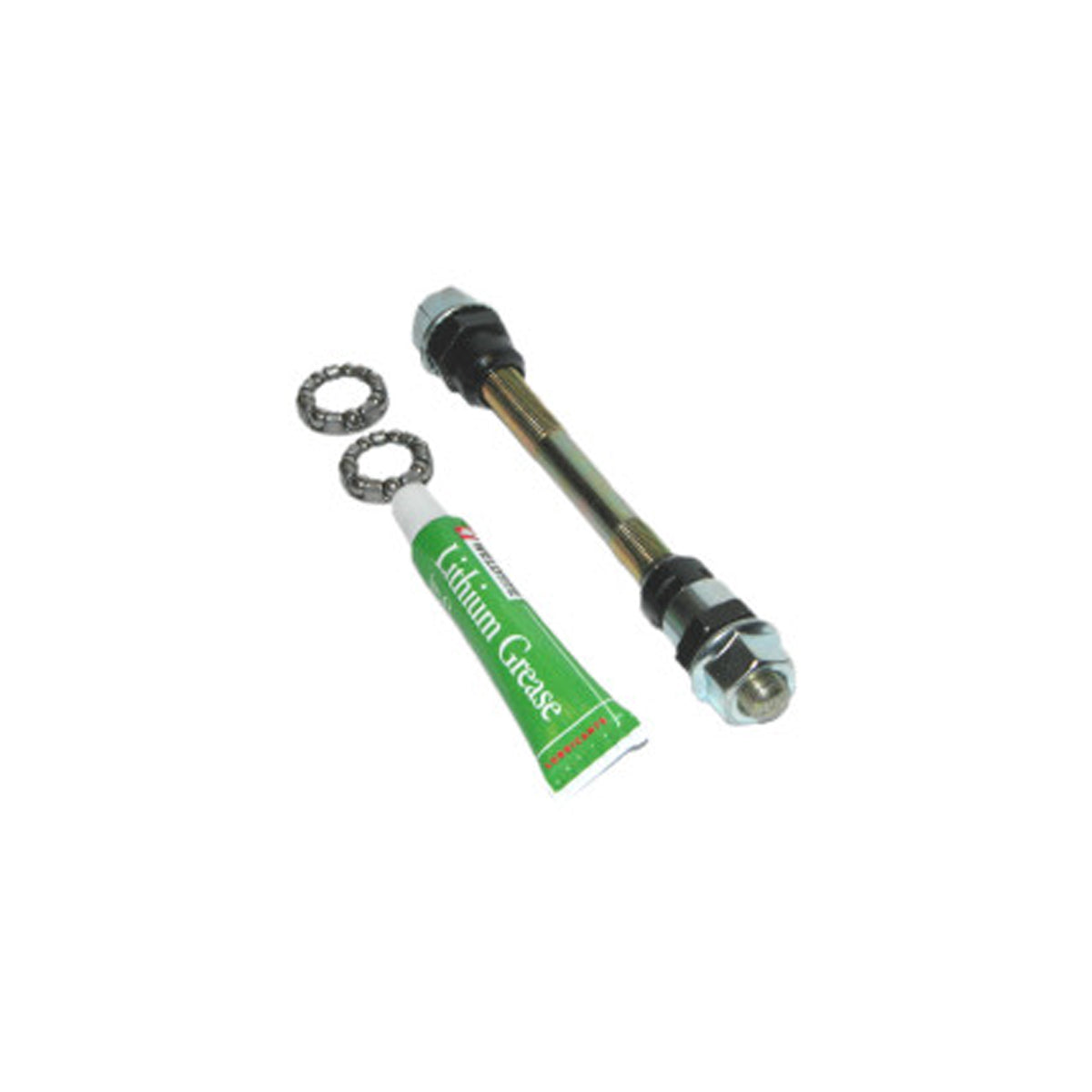 Weldtite 9.5x175mm Rear Axle w/ Bearings/Grease: