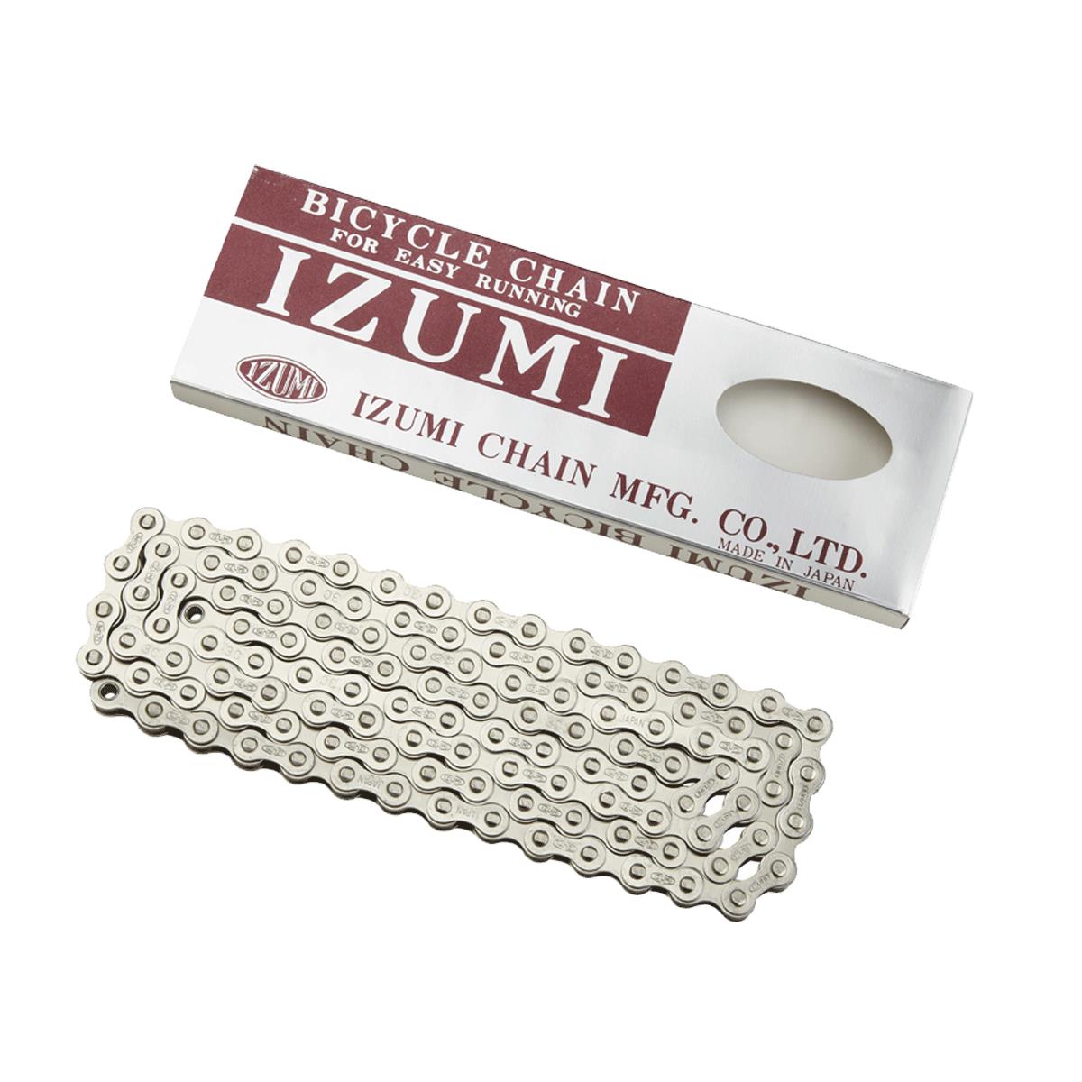 Izumi ES410 NP 1/2" X 1/18" Track Chain Silver - 1/2" X 1/8"