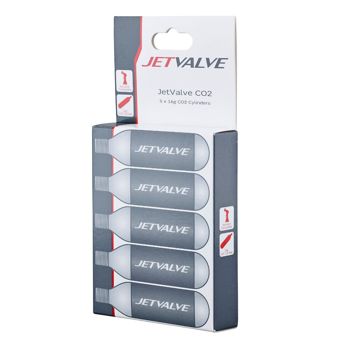 Wedtite Jetvalve 16G CO2 Cylinders x5 2021: BLACK 16G