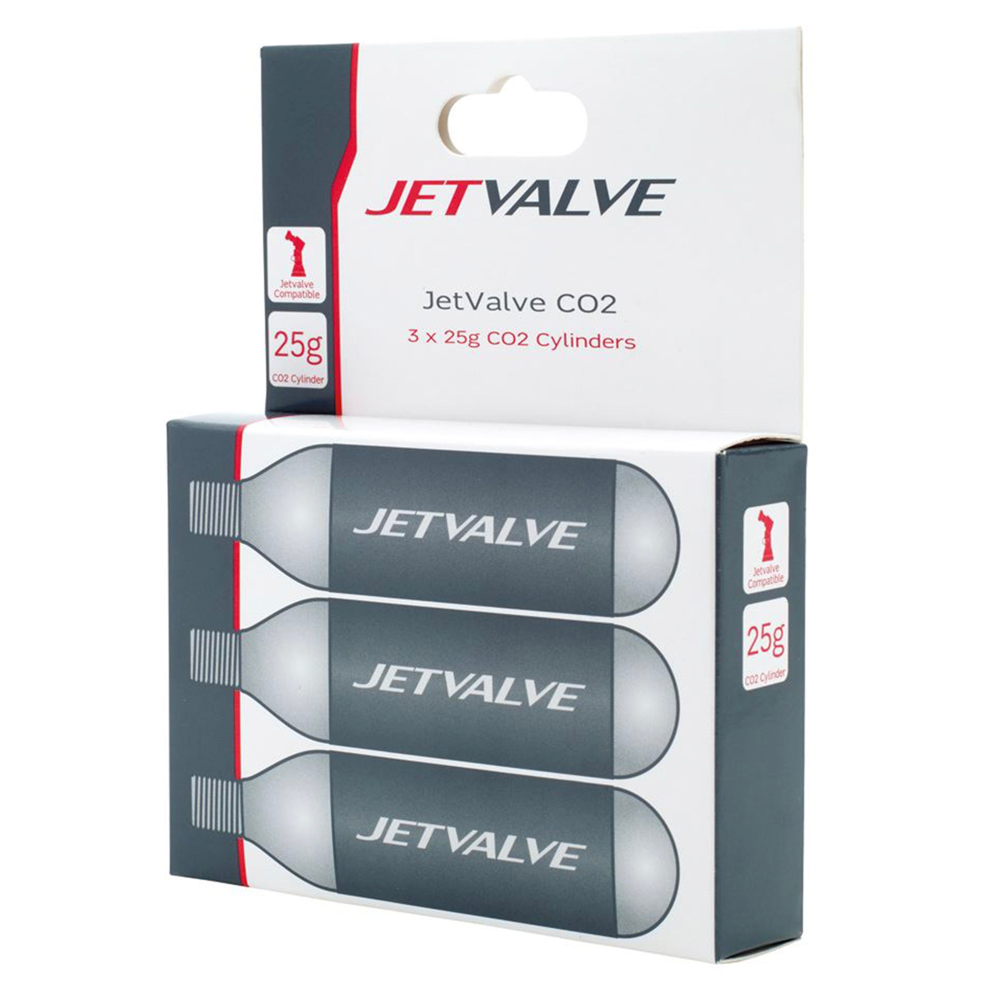 Wedtite Jetvalve 25G Co2 Cylinders x3 2021: BLACK 25G