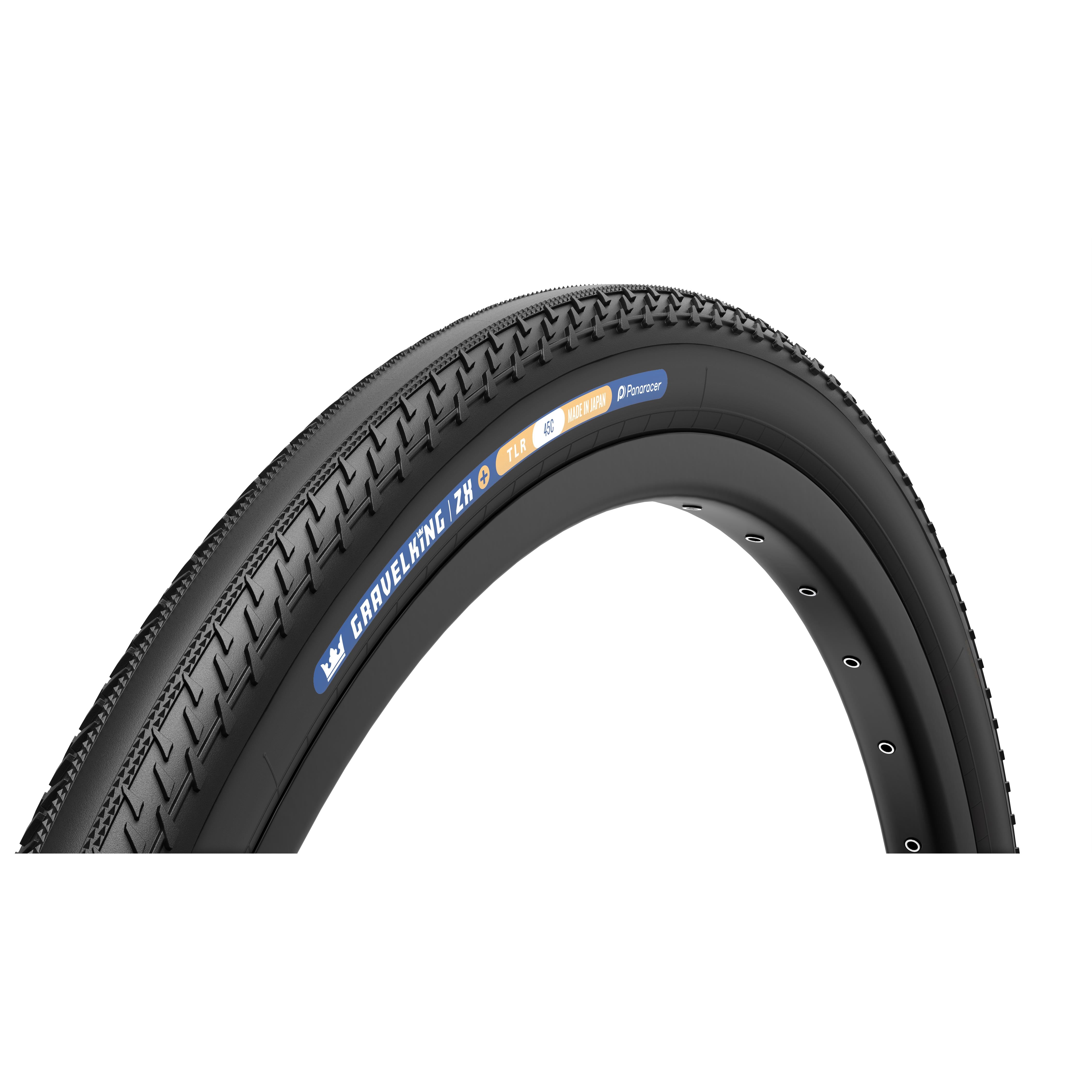 Panaracer GravelKing ZX Plus TLR Gravel Tyre: BLACK/BLACK 700X40C