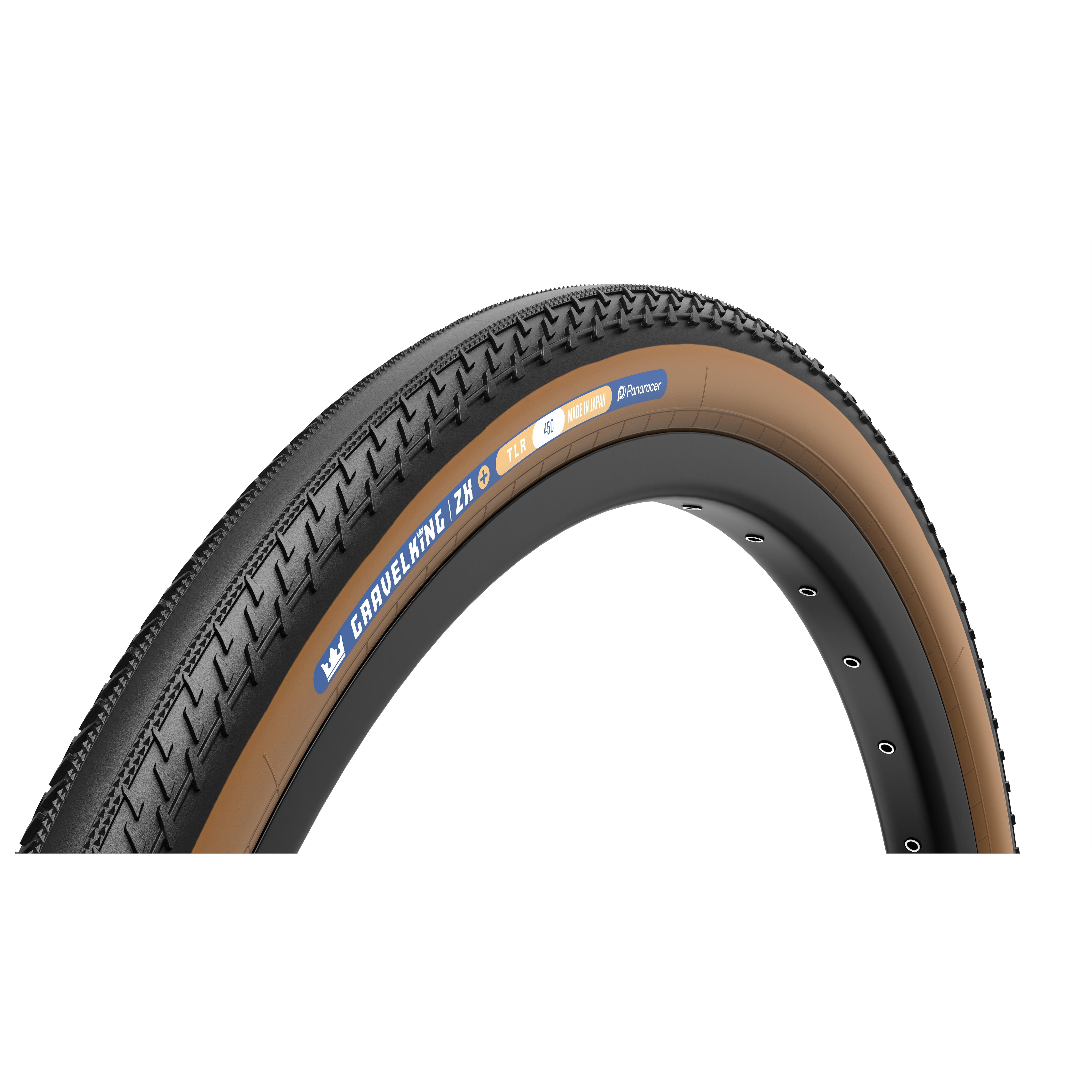 Panaracer GravelKing ZX Plus TLR Gravel Tyre: BLACK/BLACK 700X40C