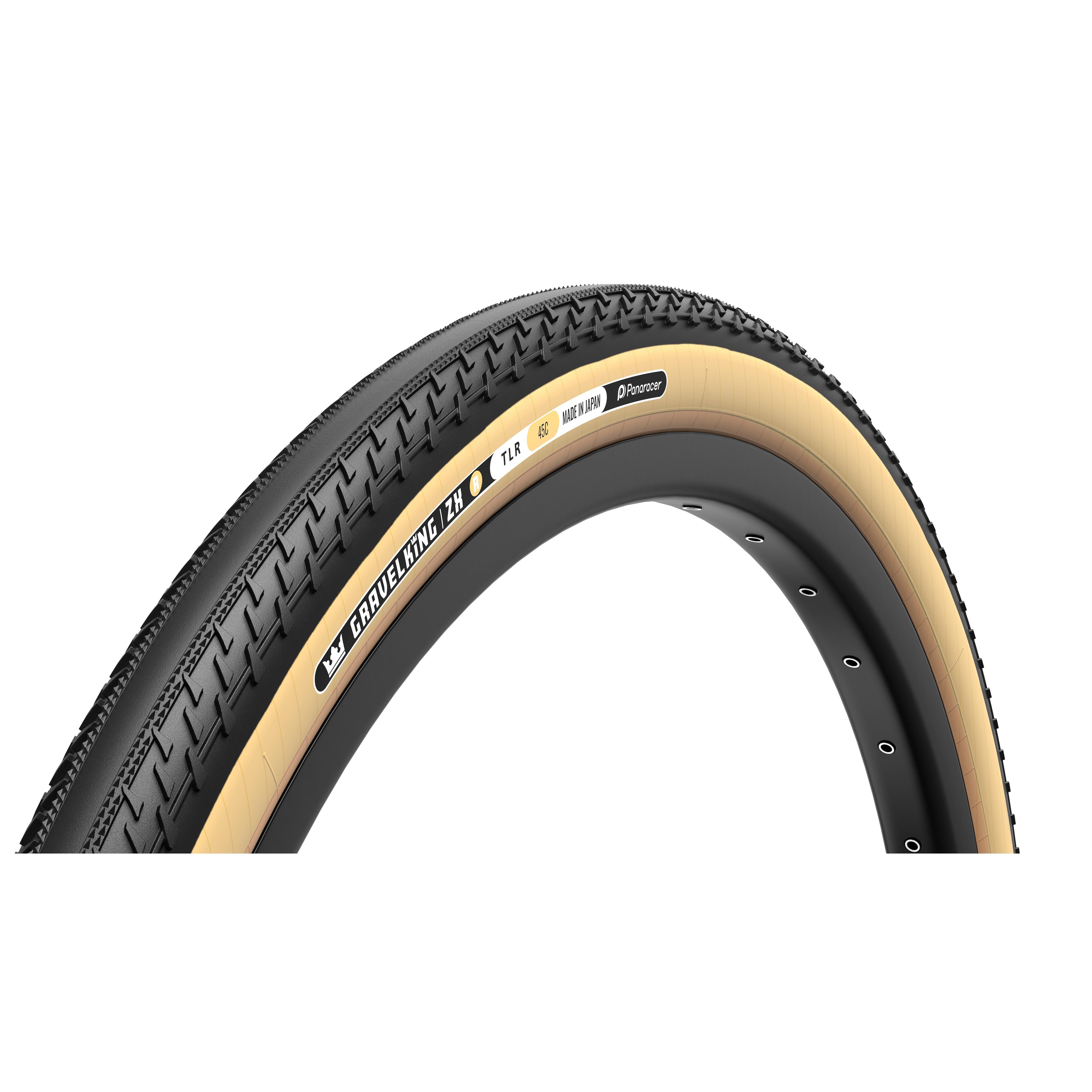 Panaracer GravelKing ZX R-Line TLR Gravel Tyre: BLACK/AMBER 700X40C