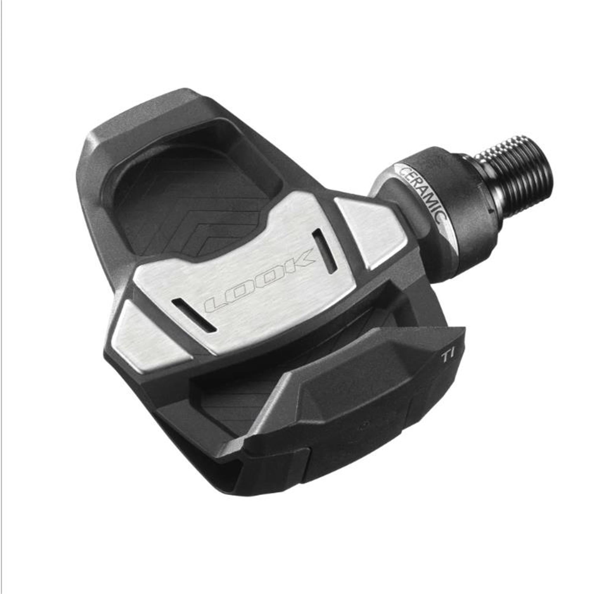 LOOK Keo Blade Carbon Ceramic Ti Road Pedals: BLACK 16NM/53MM