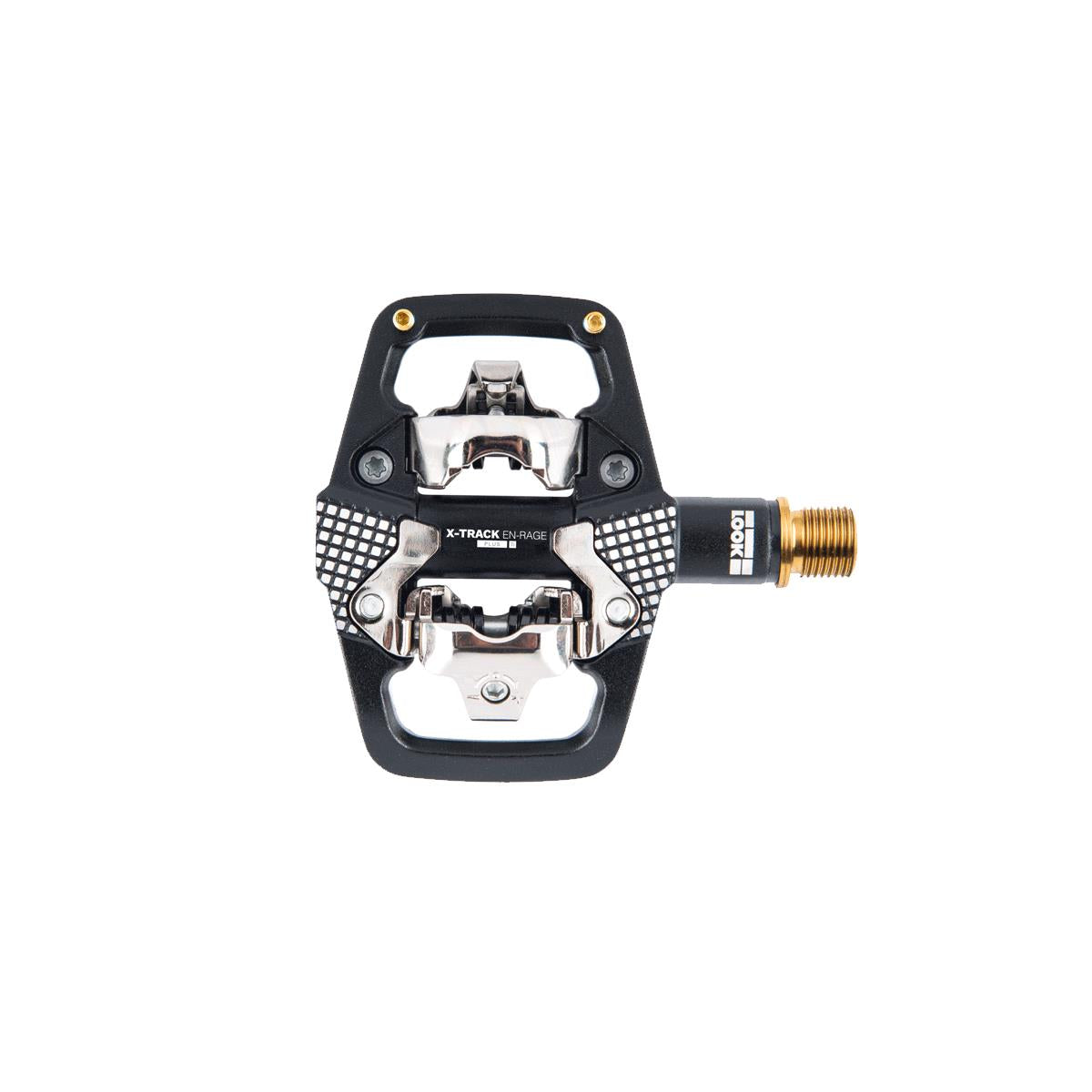 LOOK X-Track En-Rage Plus Ti MTB Pedals: BLACK/GOLD