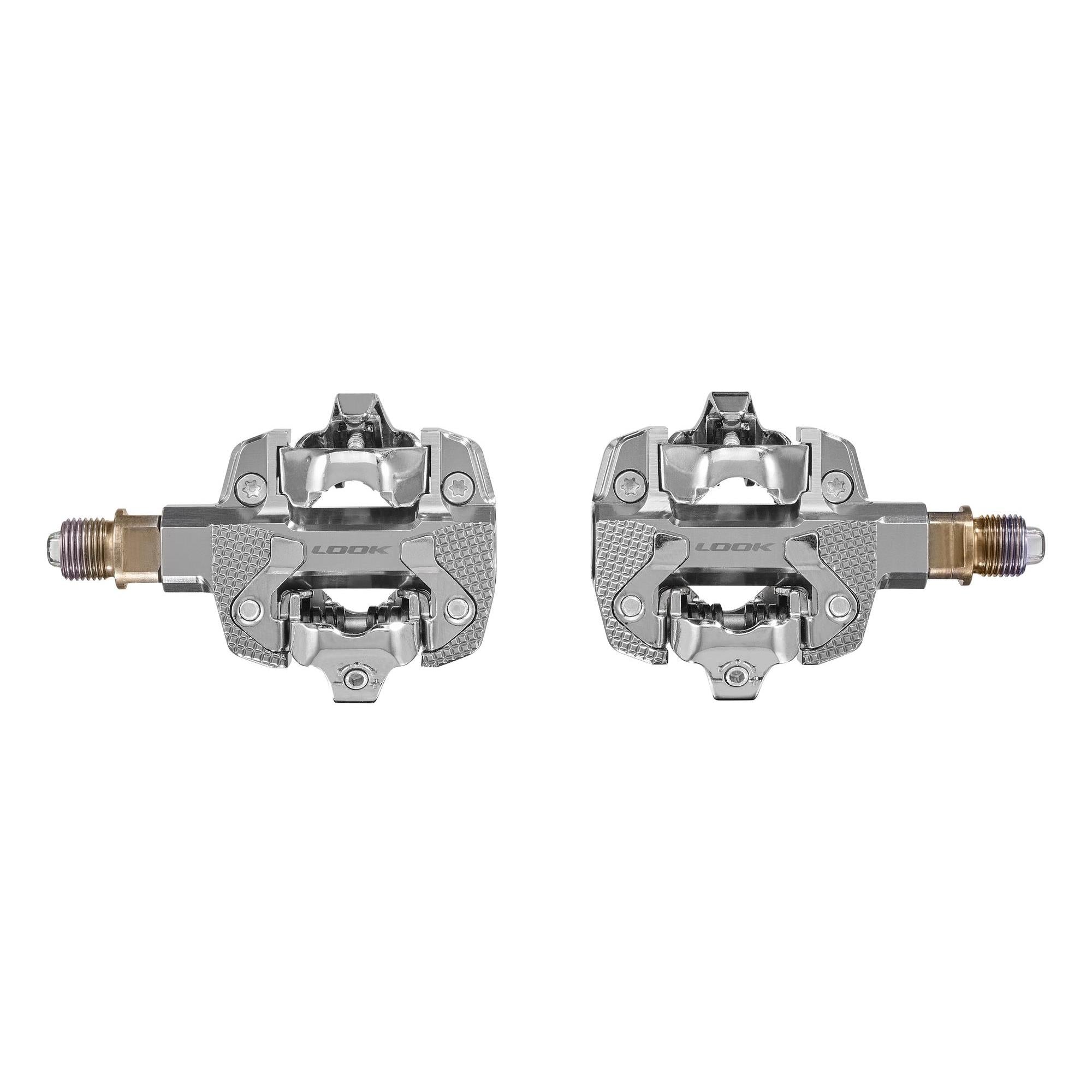 LOOK X-Track Power Dual Sided Powermeter Pedals: SILVER