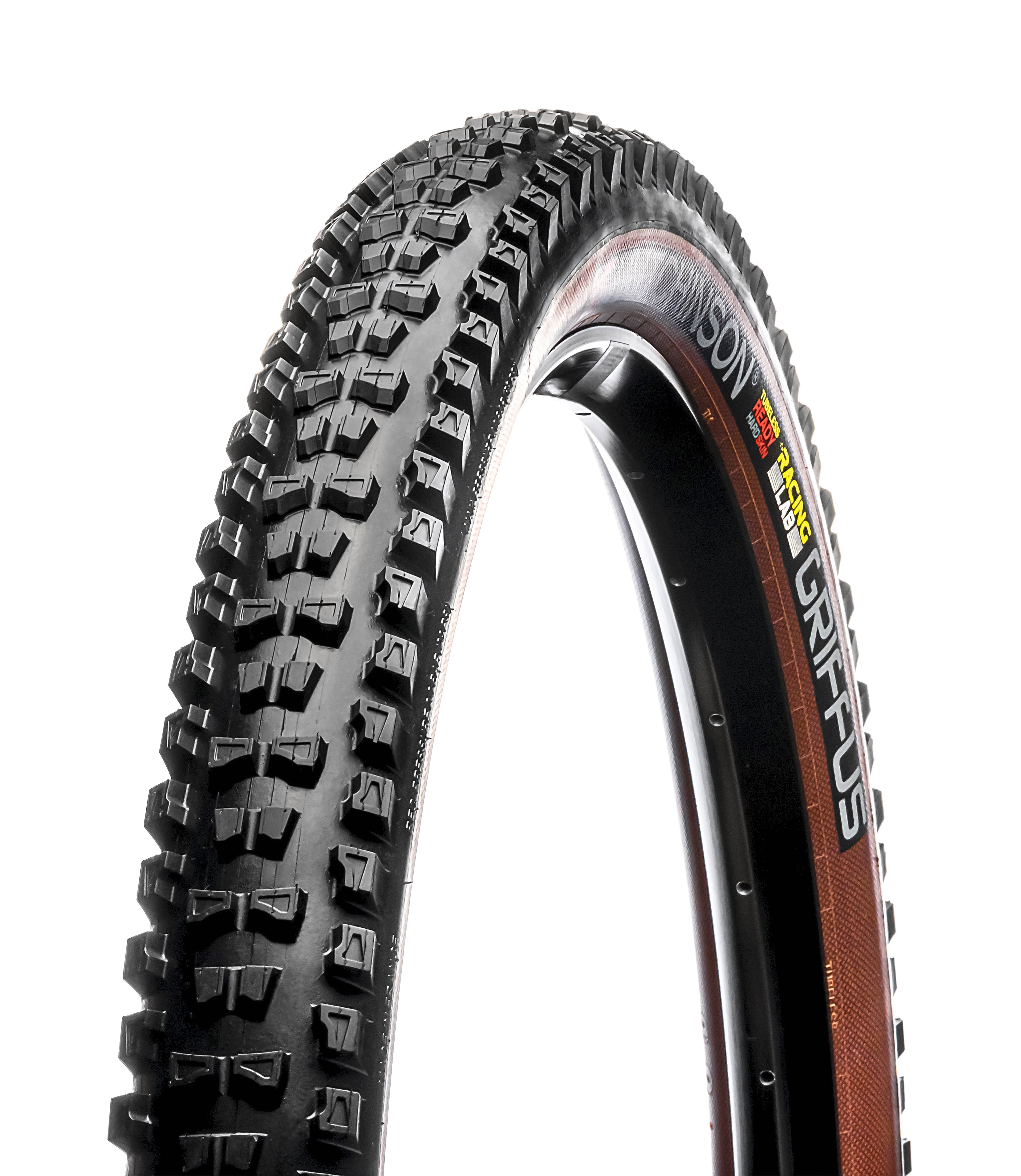 Griffus Racing Lab MTB Tyre (Tan, 27.5 x 2.40, TR, HS, RR g)