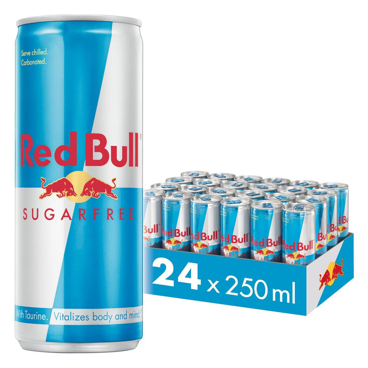 Red Bull Sugar Free Single Can 250ml (24 Pack)