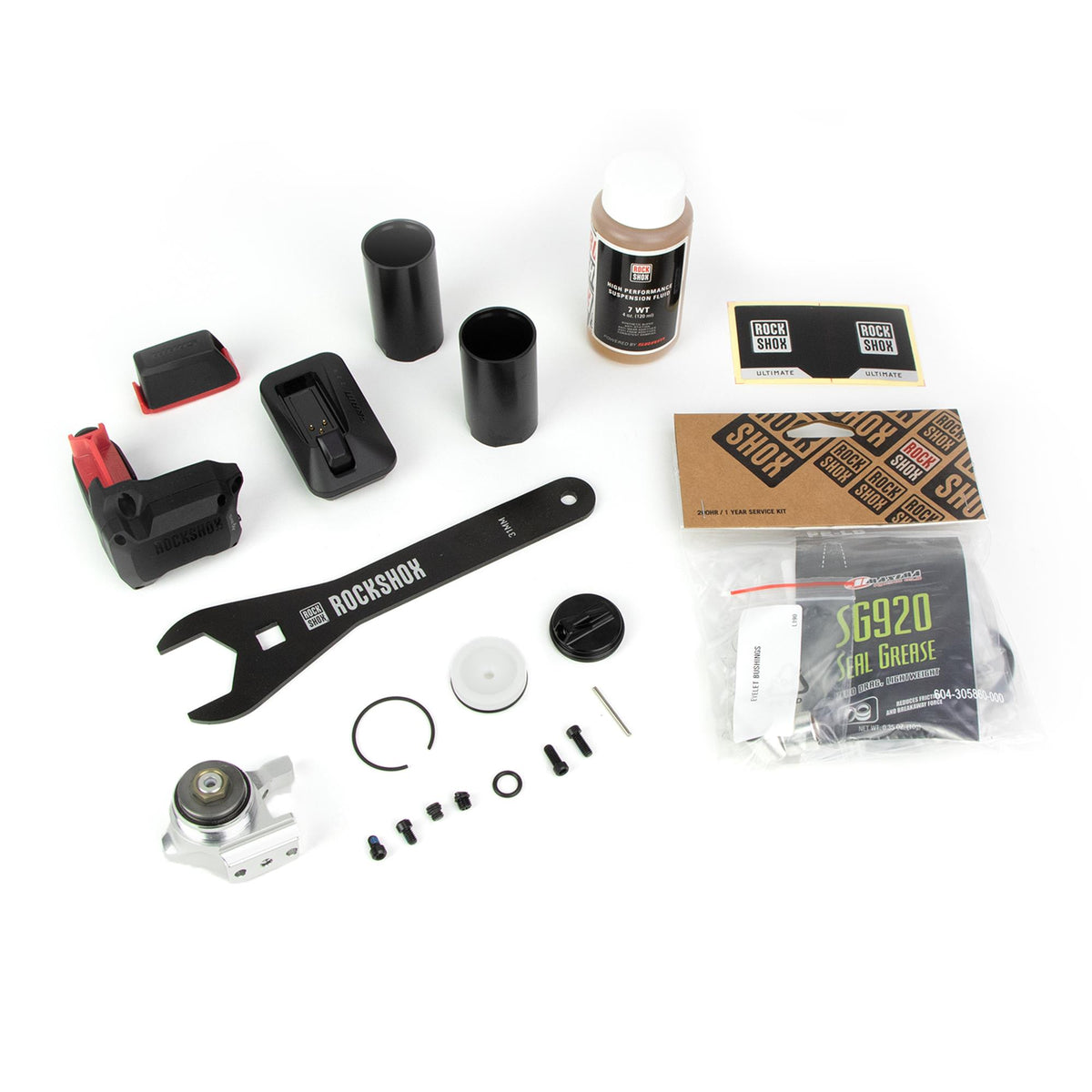 Rockshox Reservoir Upgrade Kit - Flight Attendant Reservoir Vivid Air D1+