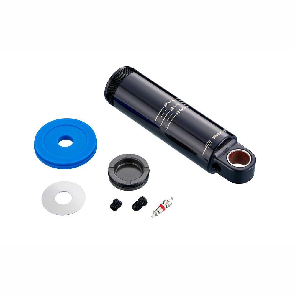 RockShox Spare - Rear Shock Spare Parts Damper Body/IFP Standard Eyelet 50mmIncludes Damper BodyIFP Valve Core, 5mm Travel Spacer and Caps) - Deluxe A1/ Super Deluxe A1 (2017+) - Black