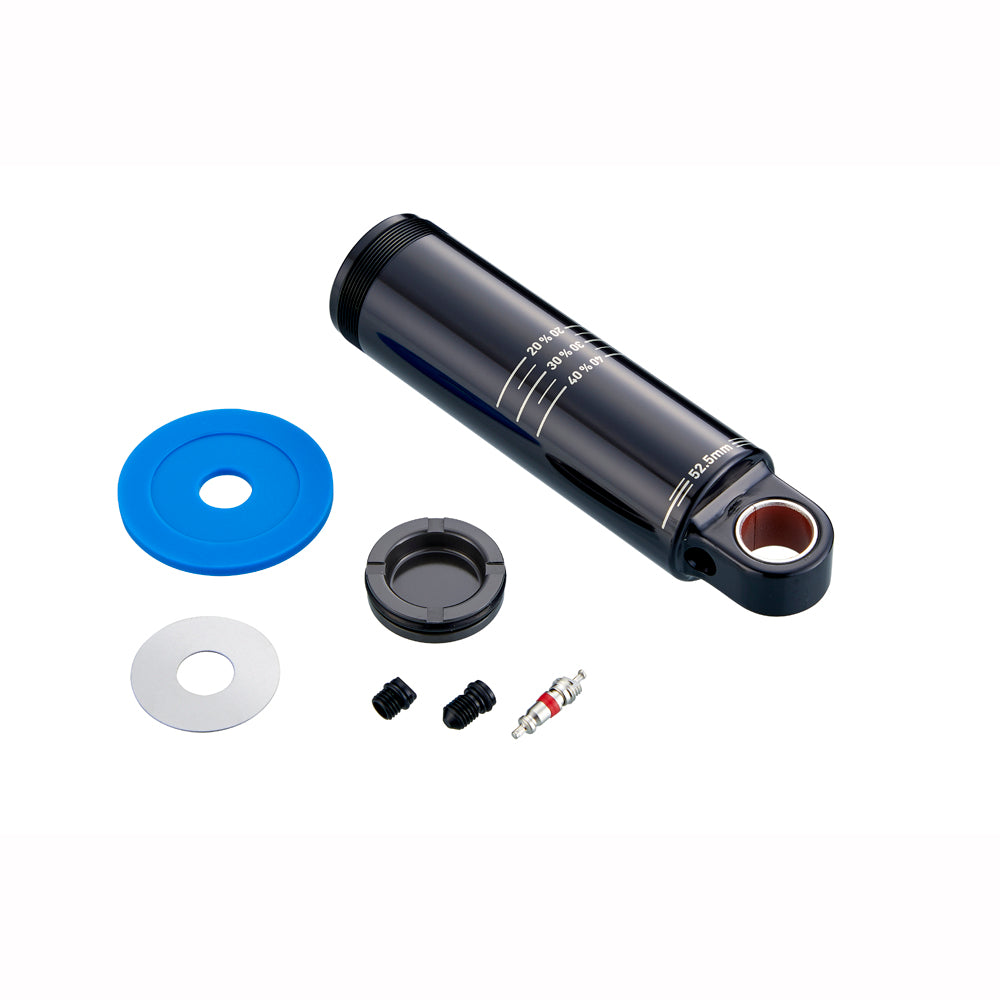 RockShox Spare - Rear Shock Spare Parts Damper Body/IFP Standard Eyelet 52.5mm Includes Damper Body IFP Valve Core, 2.5mm Travel Spacer and Caps) - Deluxe A1/ Super Deluxe A1 (2017+) - Black