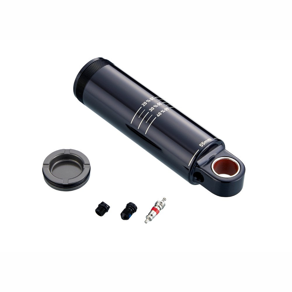 RockShox Spare - Rear Shock Spare Parts Damper Body/IFP Standard Eyelet 55mmIncludes Damper BodyIFP, Valve Core and Caps) - Deluxe A1/ Super Deluxe A1 (2017+) - Black