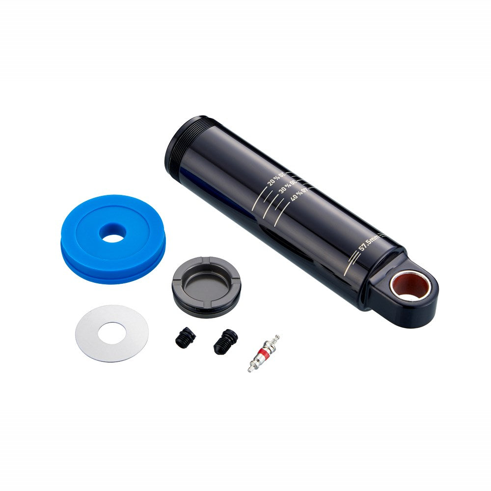 RockShox Spare - Rear Shock Spare Parts Damper Body/IFP Standard Eyelet 57.5mm Includes Damper Body IFP Valve Core, 7.5mm Travel Spacer and Caps) - Deluxe A1/ Super Deluxe A1 (2017+) - Black