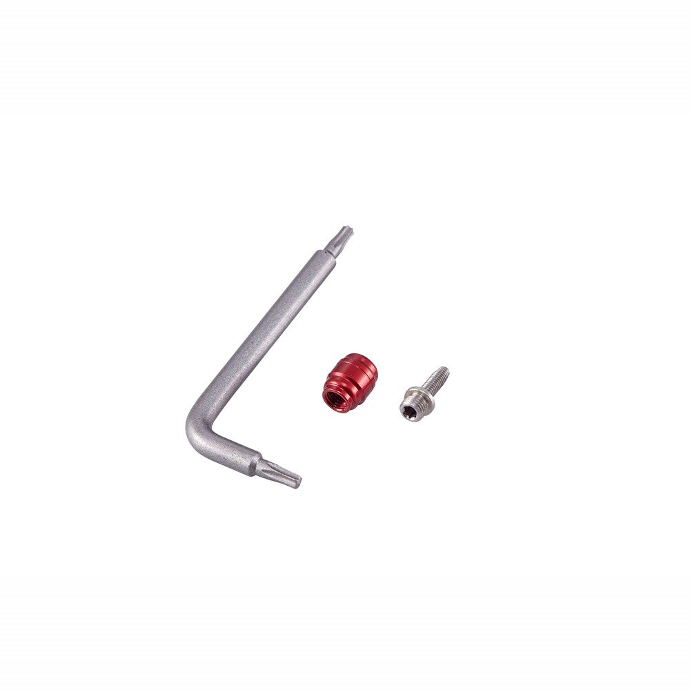 SRAM Spare - Disc Brake Spare Lever Hydraulic Disc Brake Hose Fitting KitIncludes 50 Threaded HoseBarbs 50 Red Comp Fittings, 1 T8TORX) Qty 50