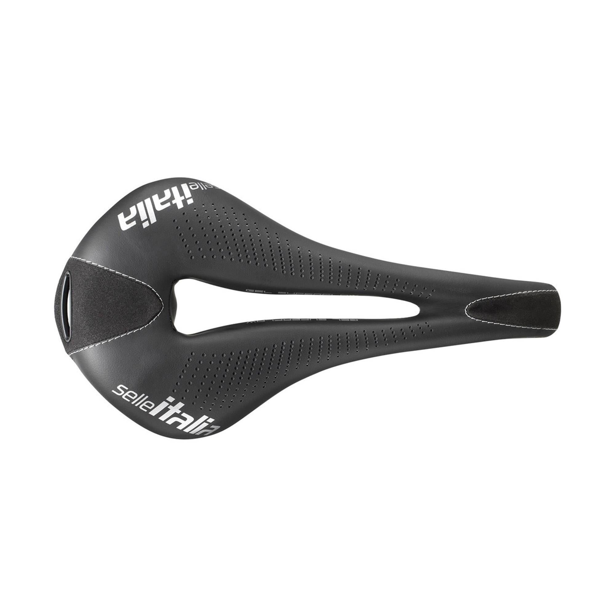 Selle Italia Saddle Max Flite Gel Ti316 Superflow: BLACK/BLACK L3