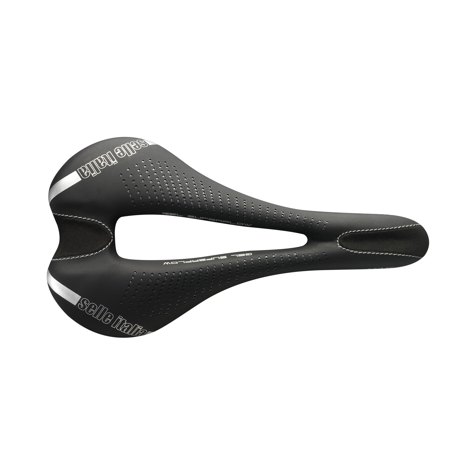 Selle Italia Max SLR TI316 Gel Superflow Saddle: BLACK L3