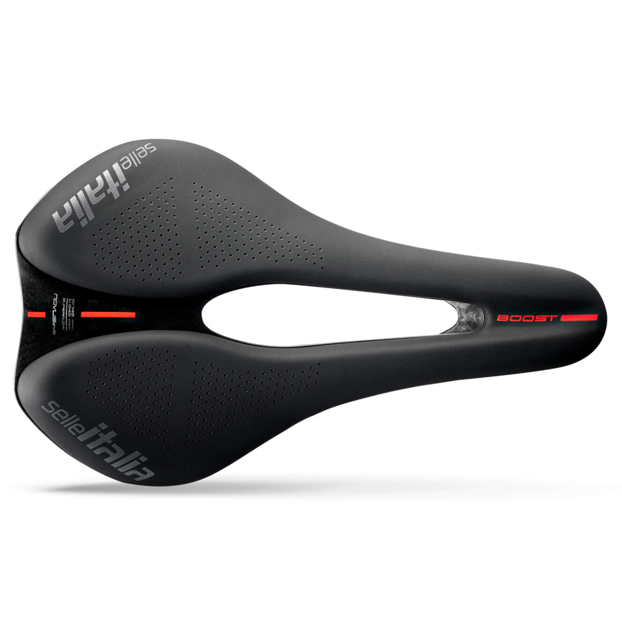 Selle Italia Novus Boost Evo Kit Carbonio Superflow Saddle: BLACK L3
