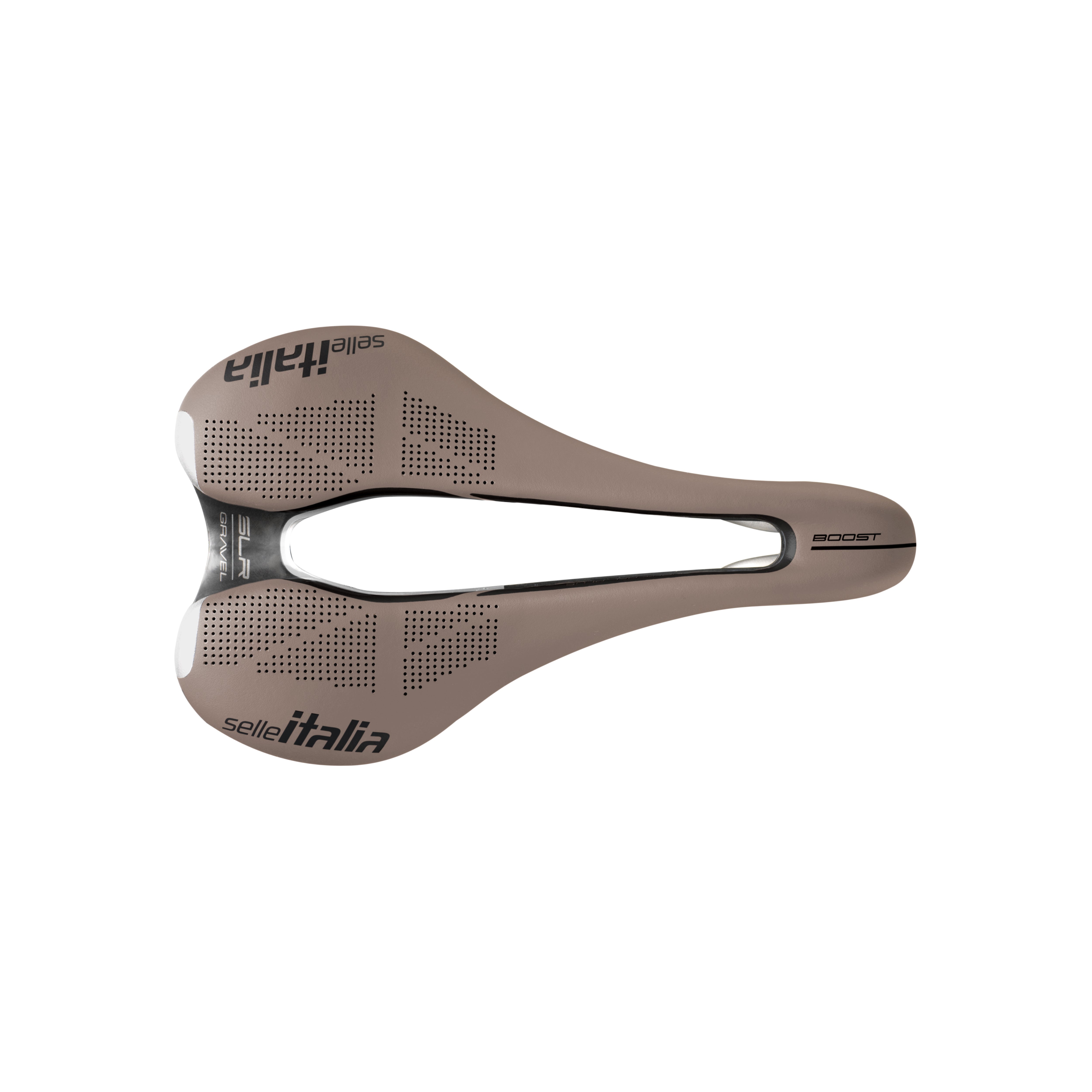 Selle Italia SLR Boost Gravel TI316 Superflow Saddle: MUD BROWN S3