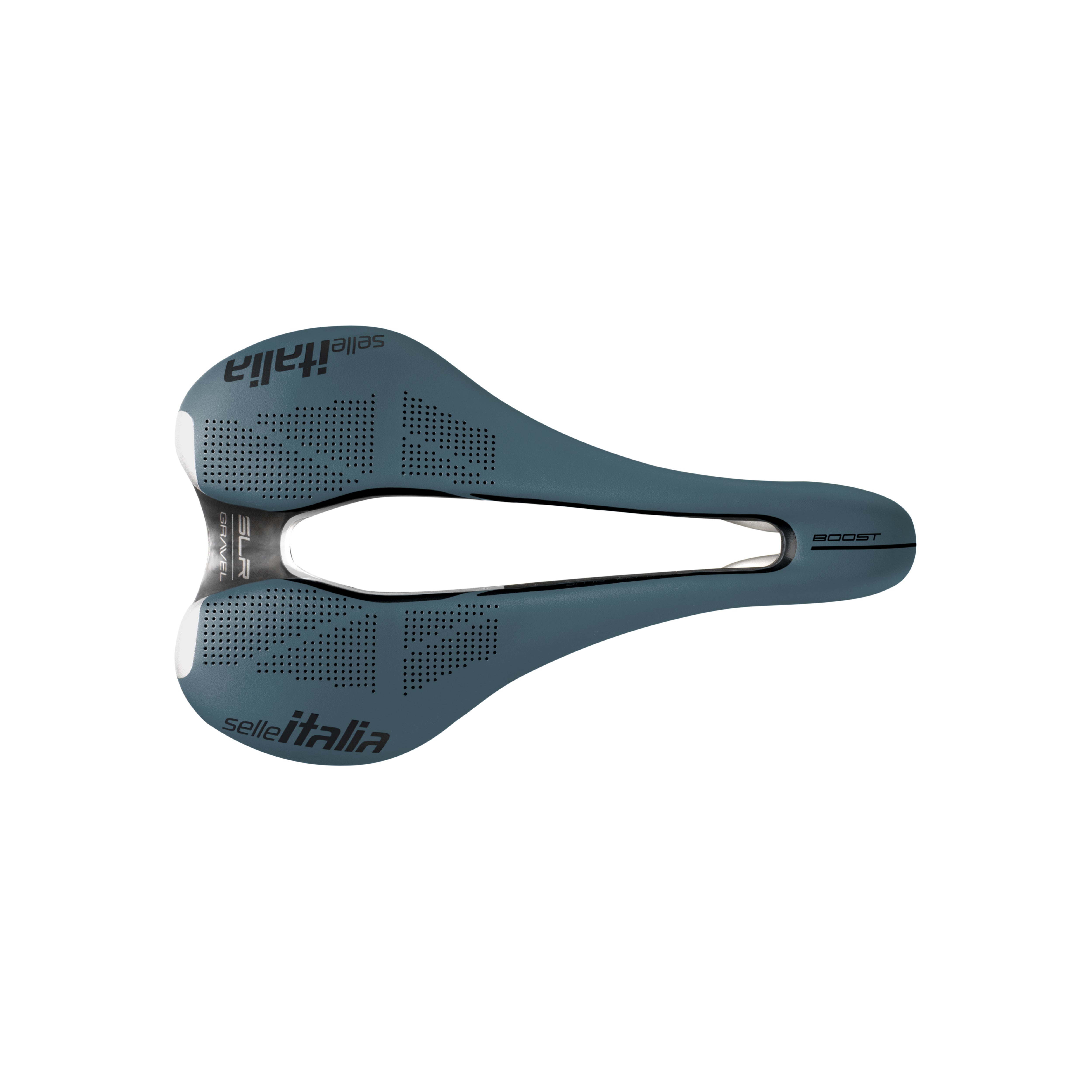 Selle Italia SLR Boost Gravel TI316 Superflow Saddle: BLUE GRANITE L3