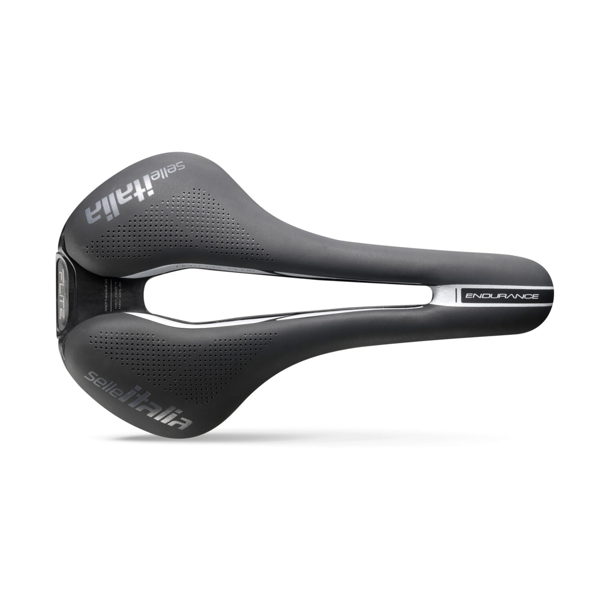 Selle Italia Flite Boost TI316 Superflow Endurance Saddle: BLACK/BLACK L3