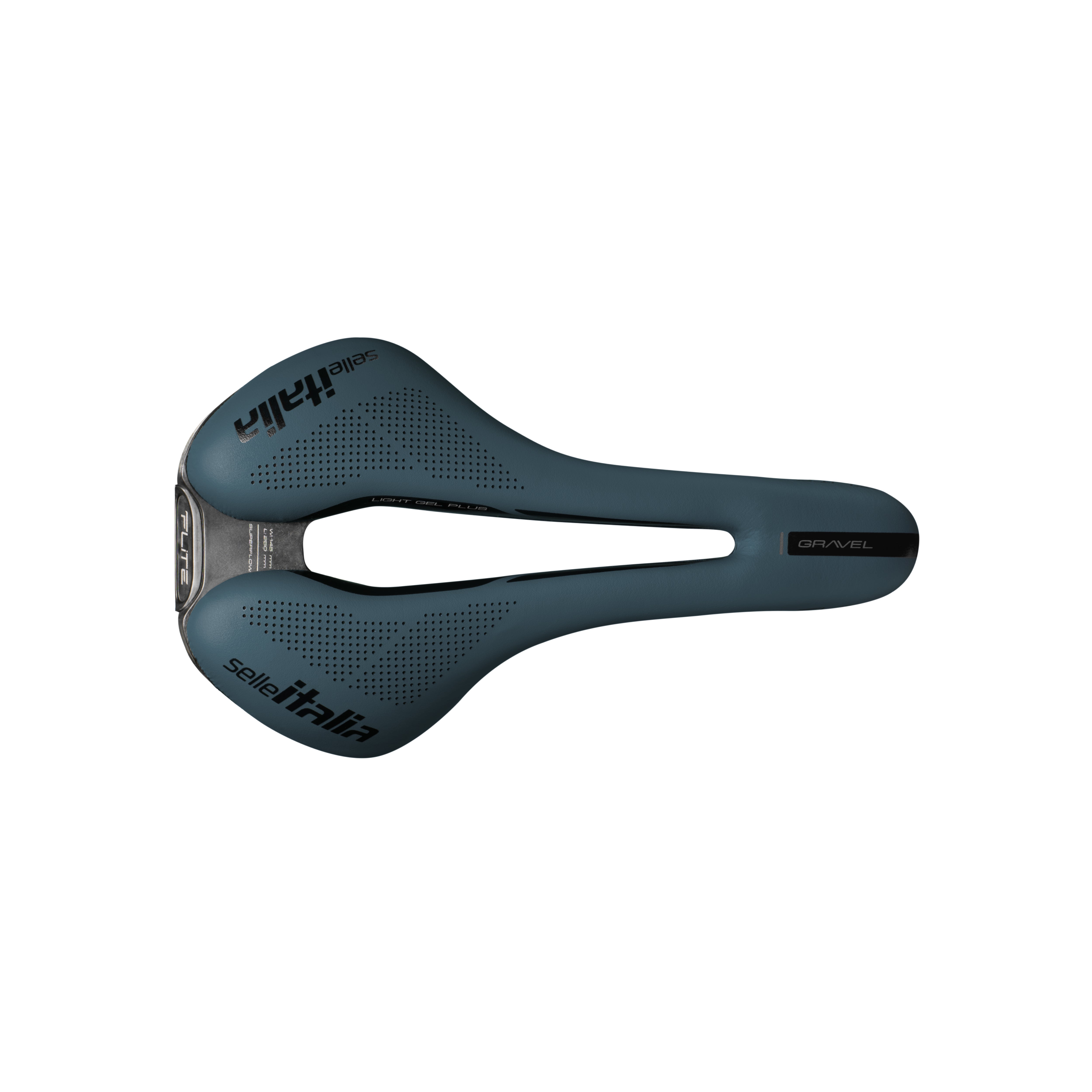 Selle Italia Flite Boost TI316 Superflow Gravel Saddle: BLUE GRANITE S3
