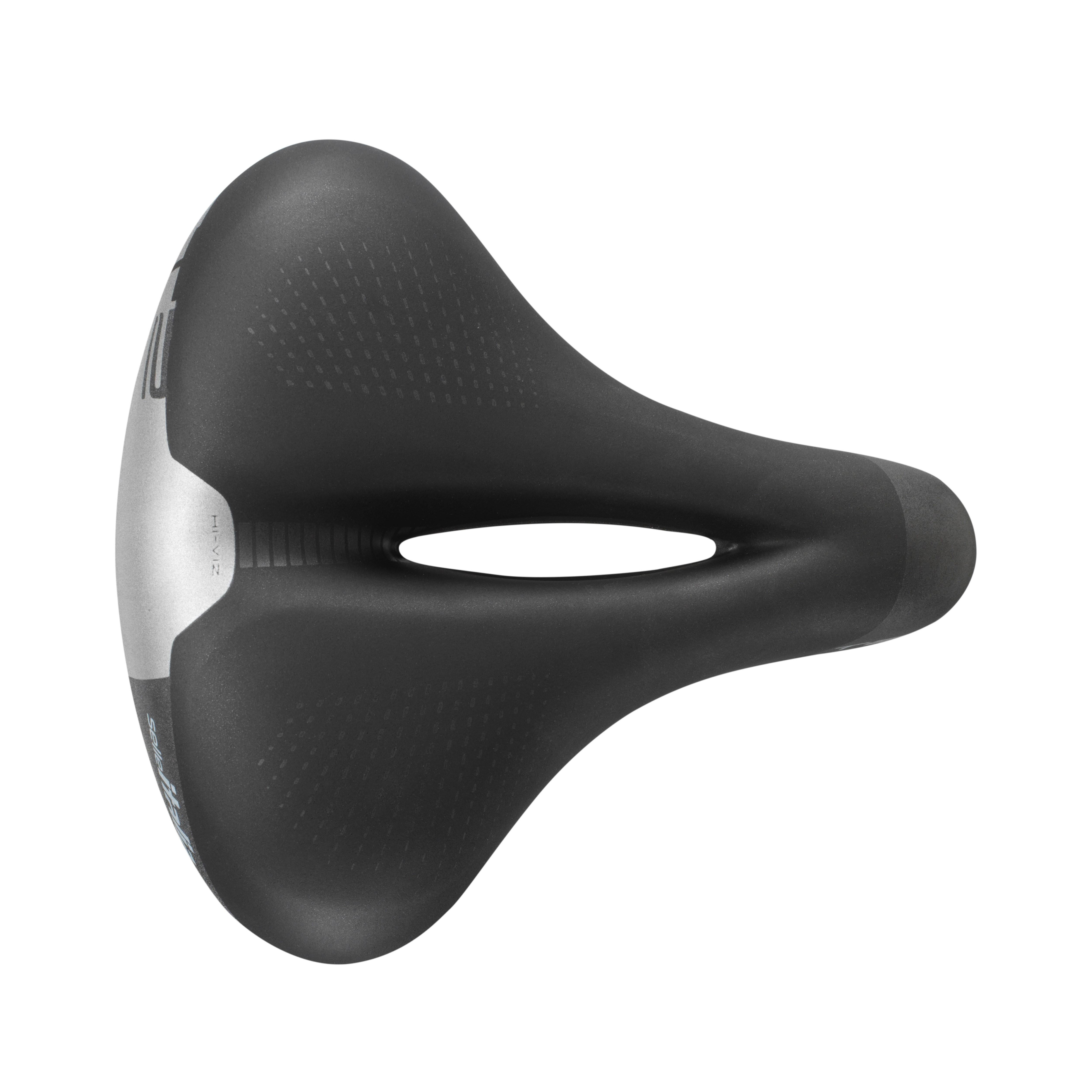 Selle Italia T2 Flow Commuter Saddle: BLACK L2