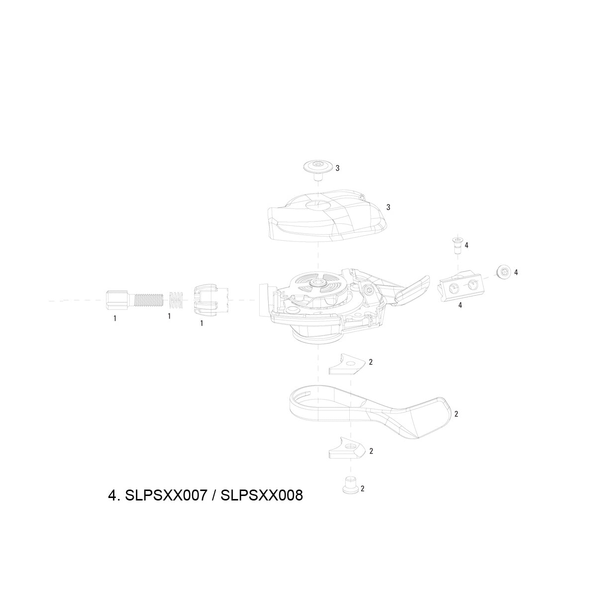 SRAM Spare - Shift Lever Clamp Bracket Kit XX Right