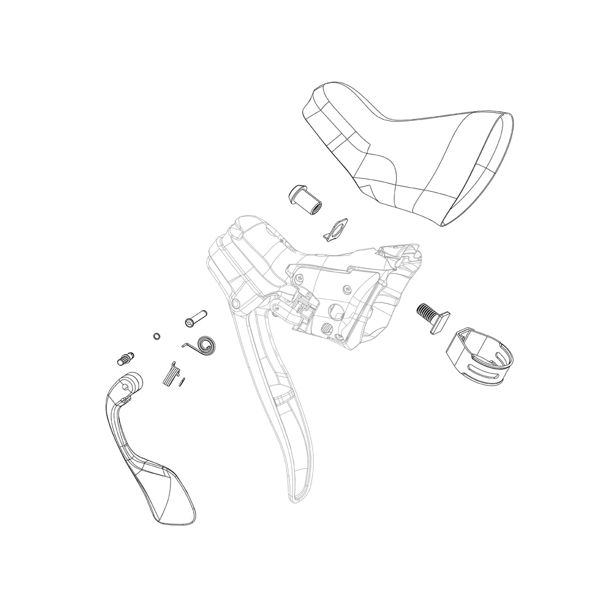 SRAM Spare - Shifter Clamp Kit Red 13/22/Force22/Rival22/700 Ergodynamic and Hydraulic RoadShifter Pair