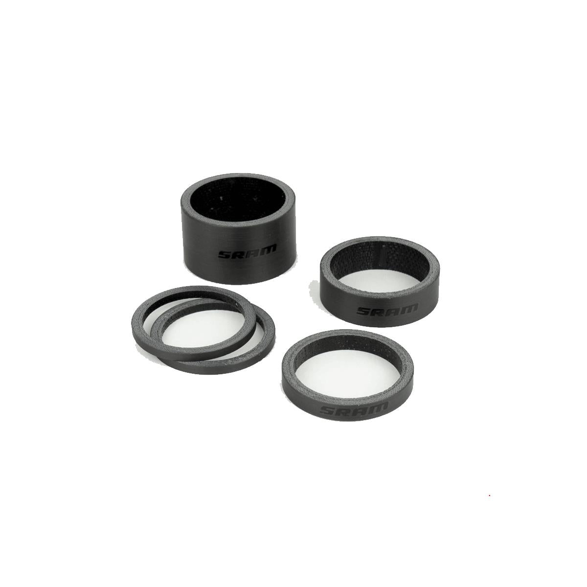 SRAM Headset Spacer Set, Ud Carbon (2.5mm x 2, 5mm x 1, 10mm x 1, 20mm x 1) - 1.1/8 (28.8mm)