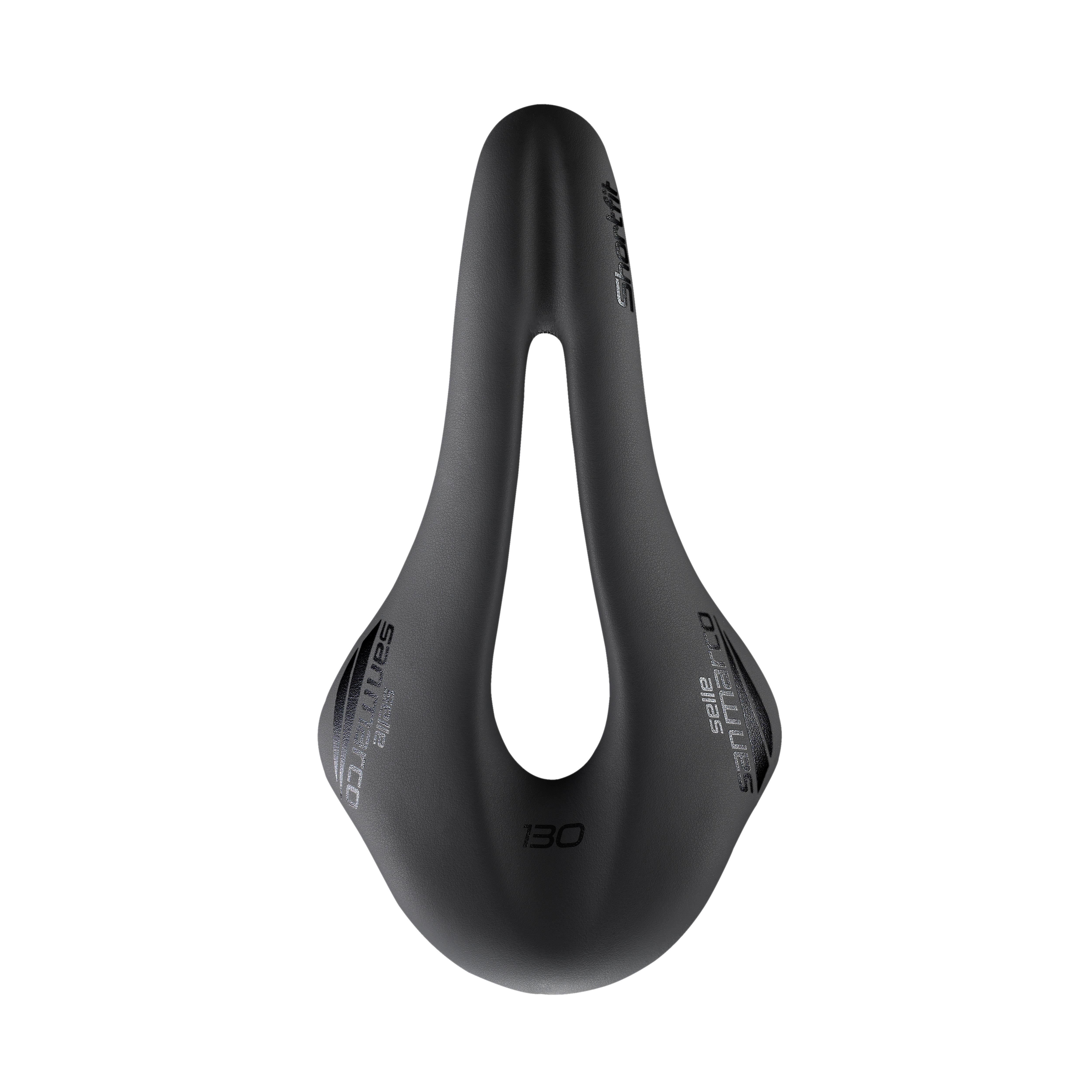 Selle San Marco Shortfit 130 Carbon FX Saddle: BLACK/BLACK S3