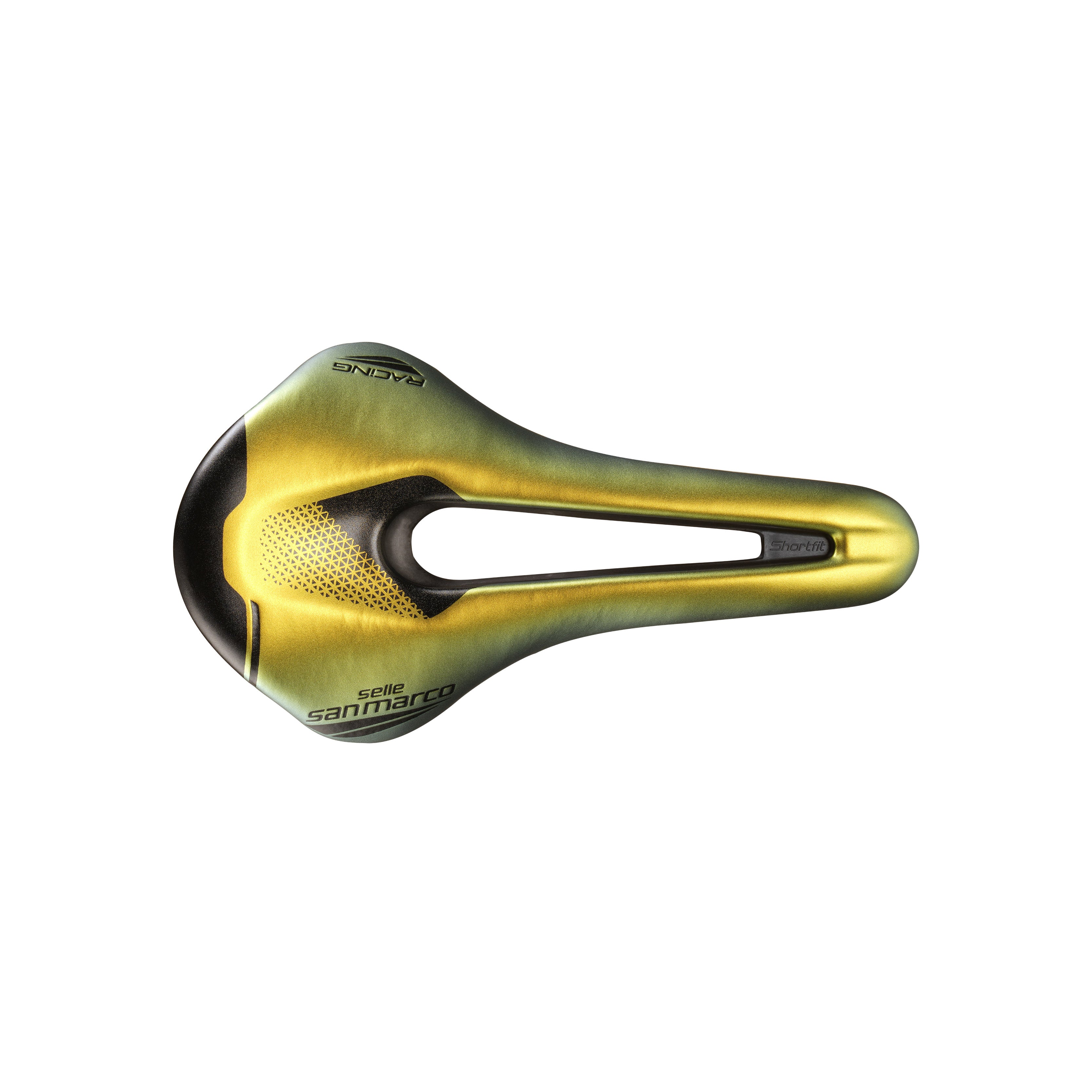 Selle San Marco Shortfit 2.0 Racing Saddle: IRIDESCENT GOLD S3