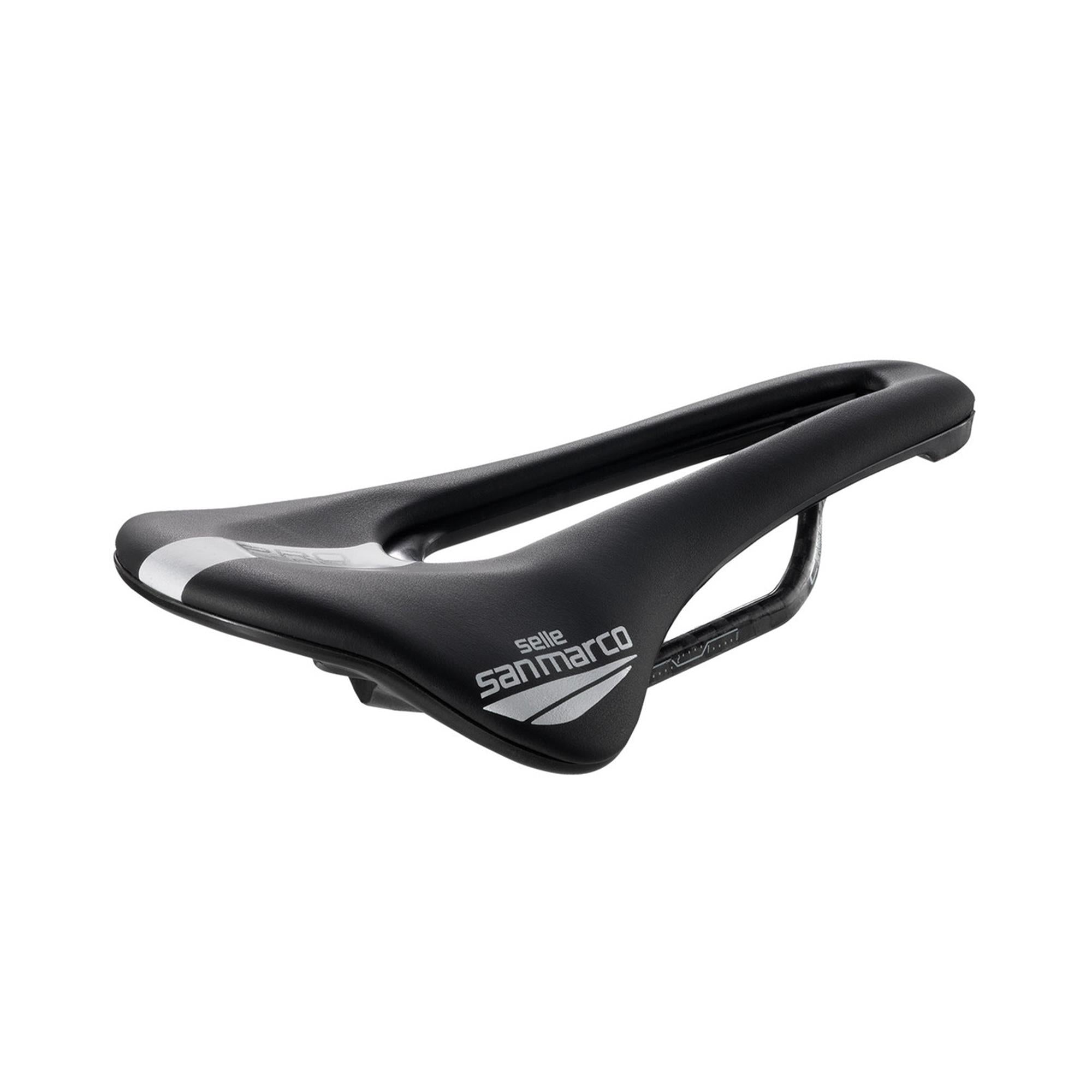Selle San Marco Shortfit 2.0 Carbon FX Pro Series Saddle: BLACK/BLACK S3