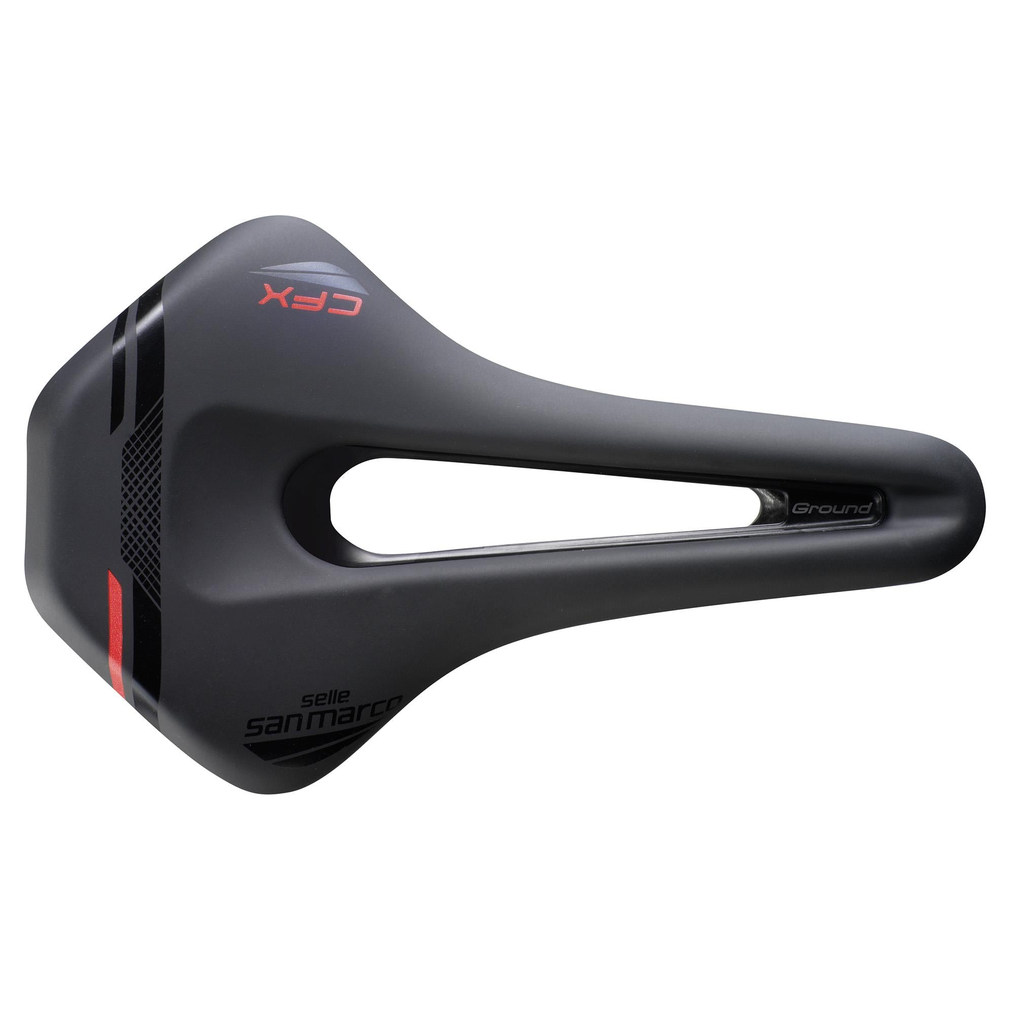 Selle San Marco GrouND Carbon FX Saddle: BLACK/BLACK WIDE (L3)