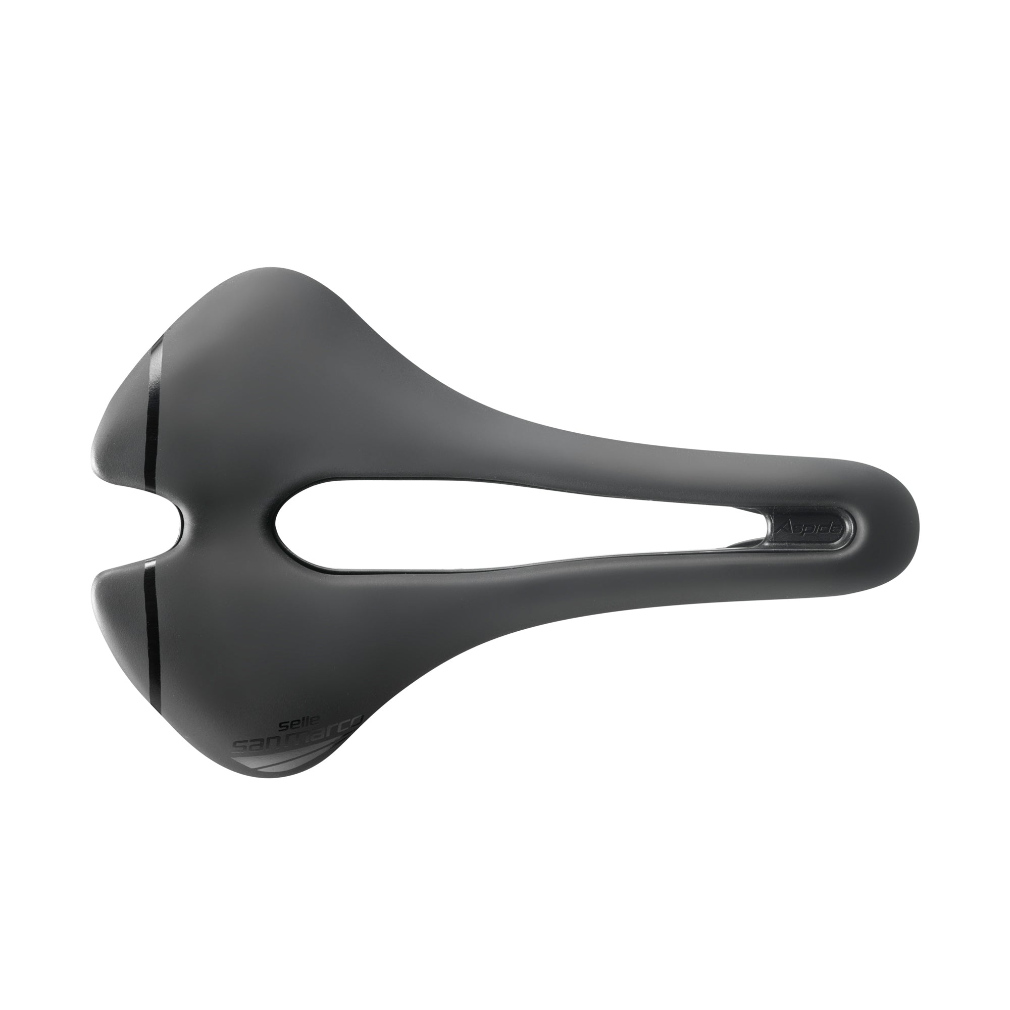 Selle San Marco Aspide Short Sport Saddle: BLACK/BLACK WIDE (L3)