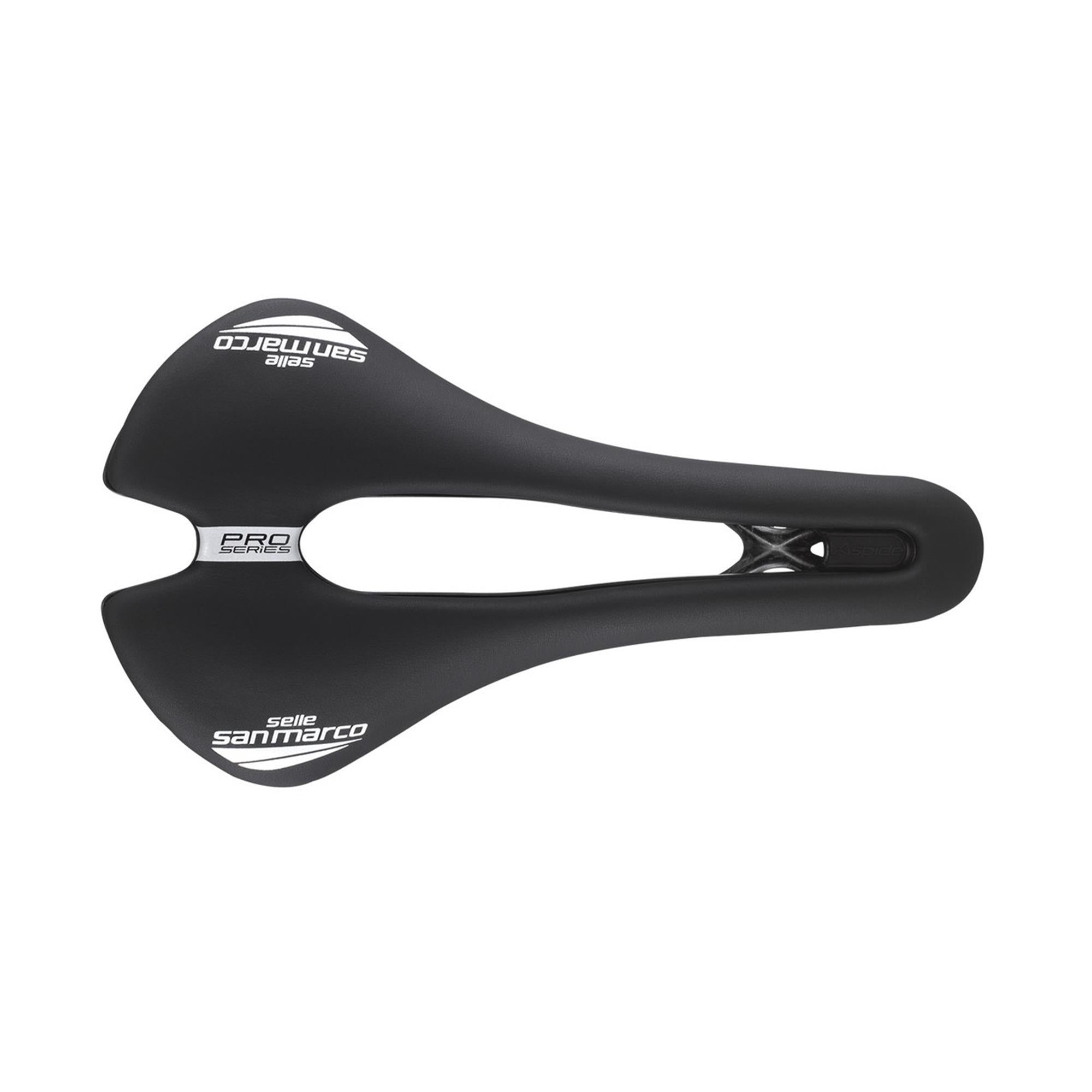 Selle San Marco Aspide Short Carbon FX Pro Series Saddle: BLACK/BLACK L3