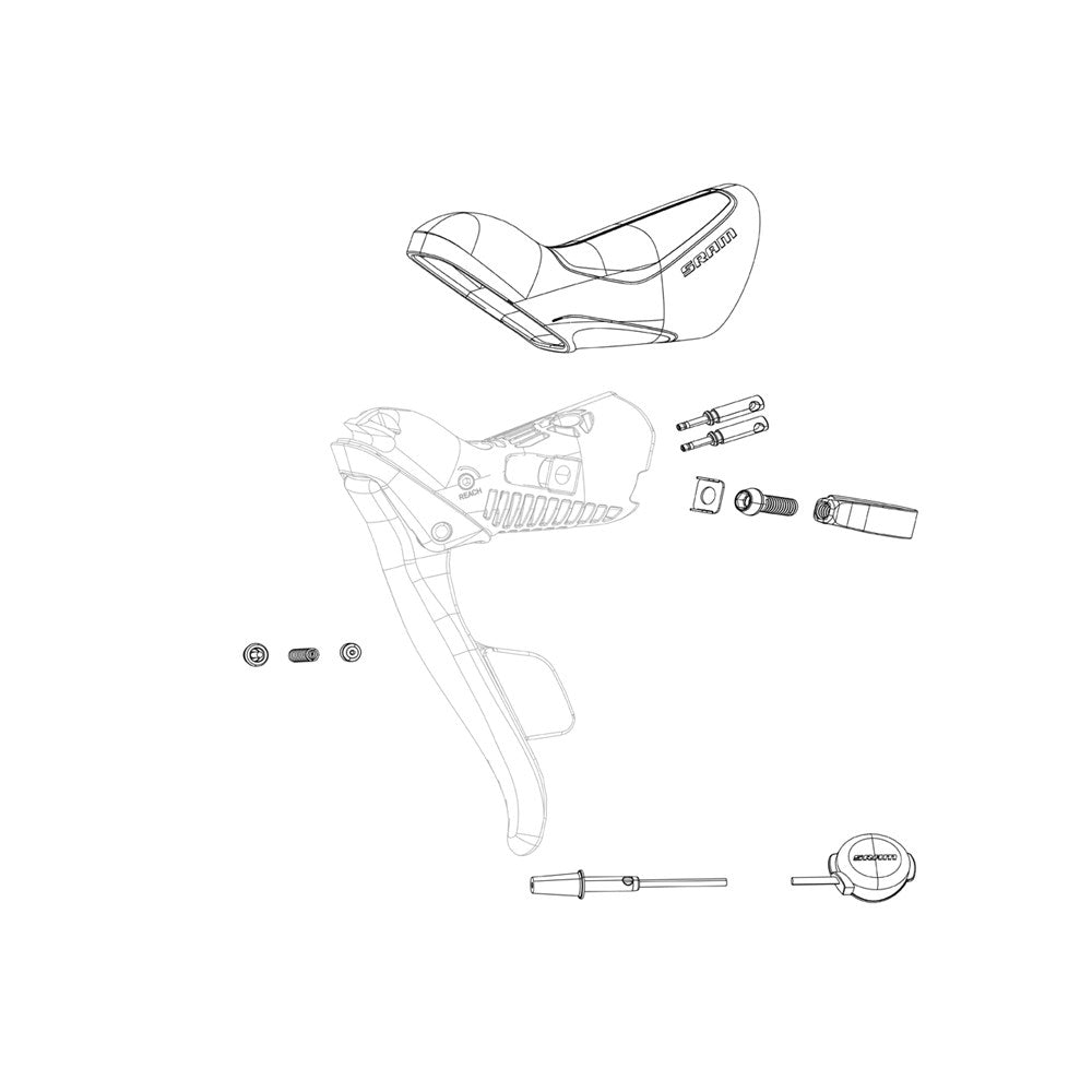 SRAM Spare - Shifter Spring and Actuator Red eTap Left/Right Qty 1 - Black