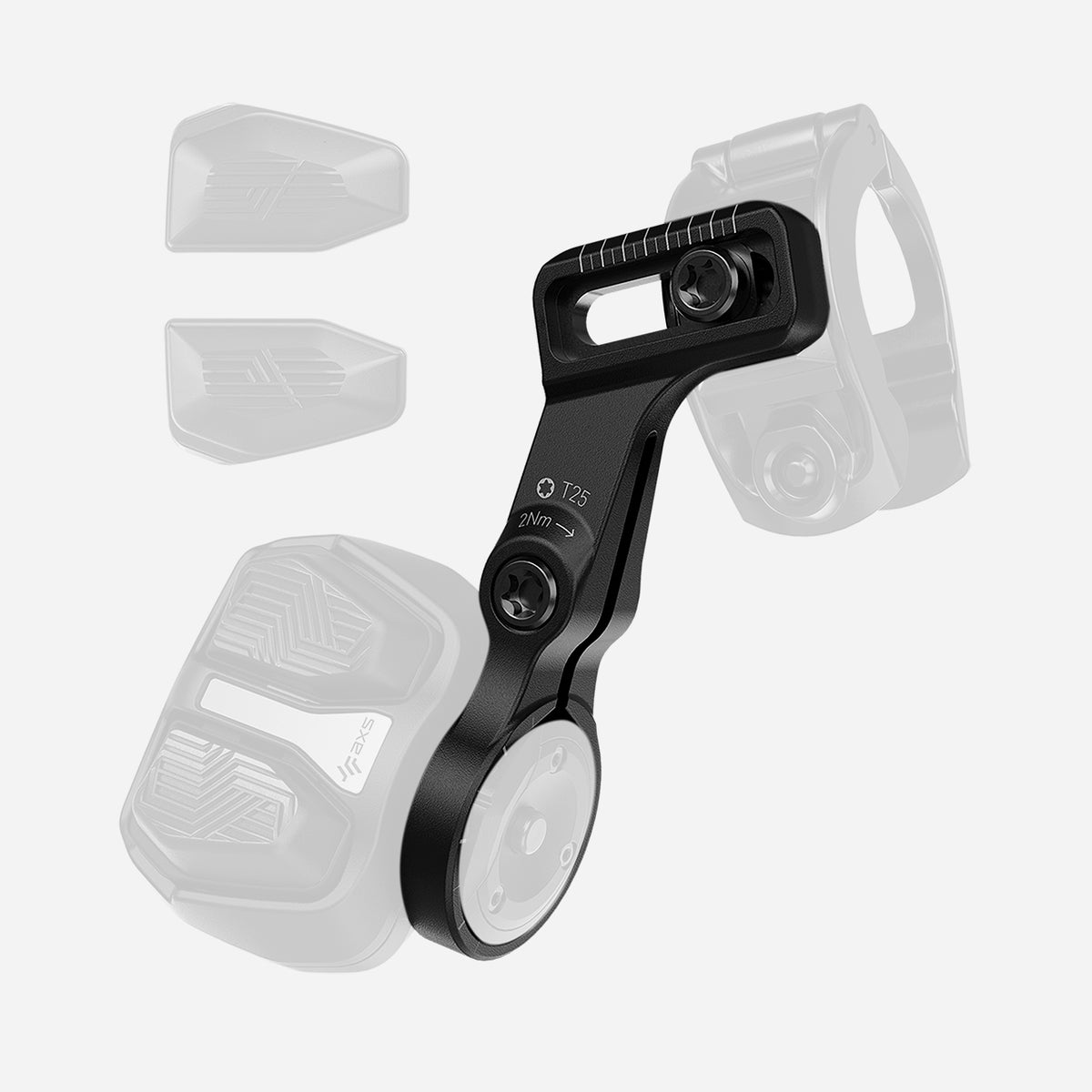 SRAM Electronic Controller Pod AXS Bridge Clamp Left (Including Left Bridge Clamp, Washer, O-Ring, Twist Locks, Nut, 2 Torx T25 Screw) 2023