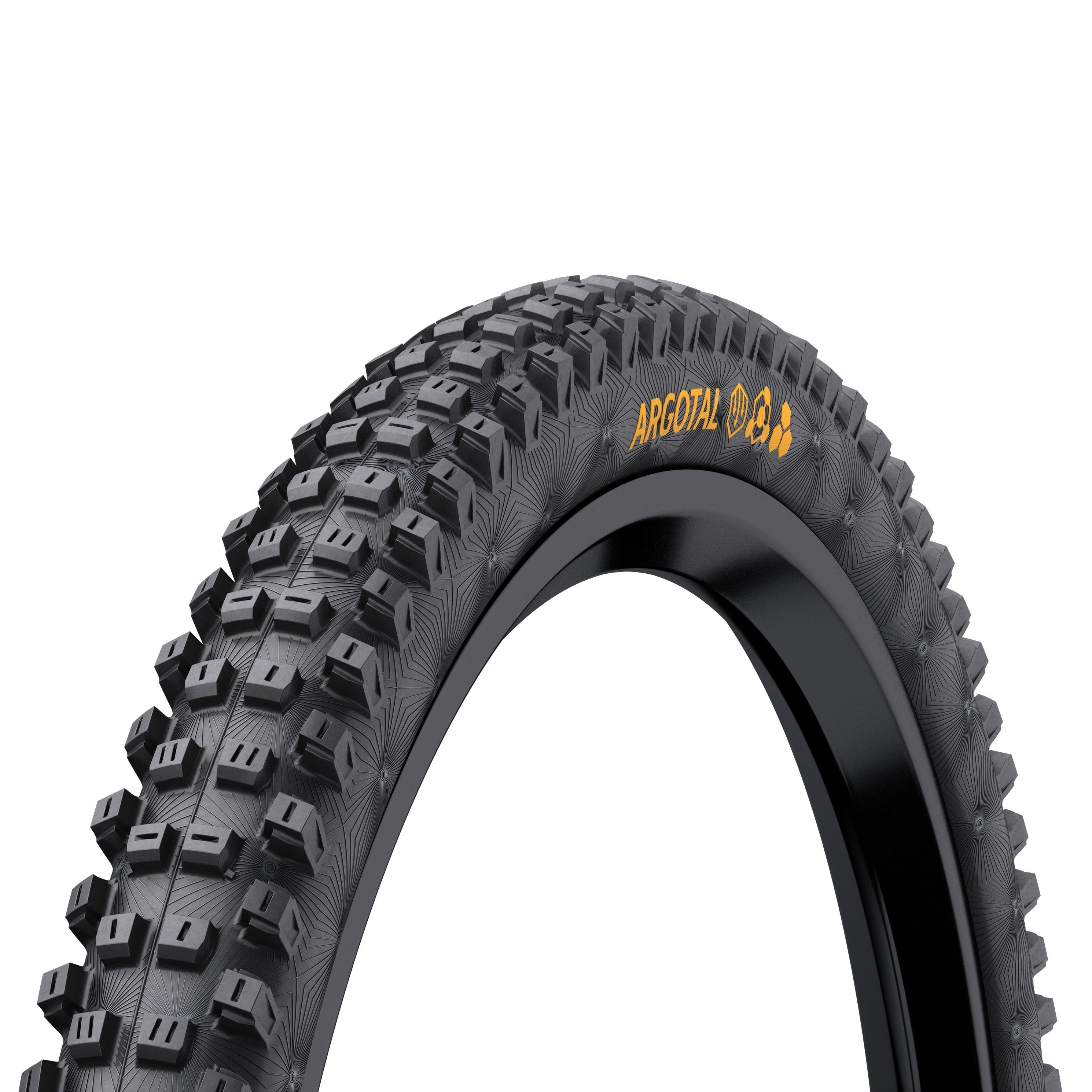 Continental Argotal Downhill Tyre - Soft Compound Foldable: BLACK & BLACK 27.5X2.40"
