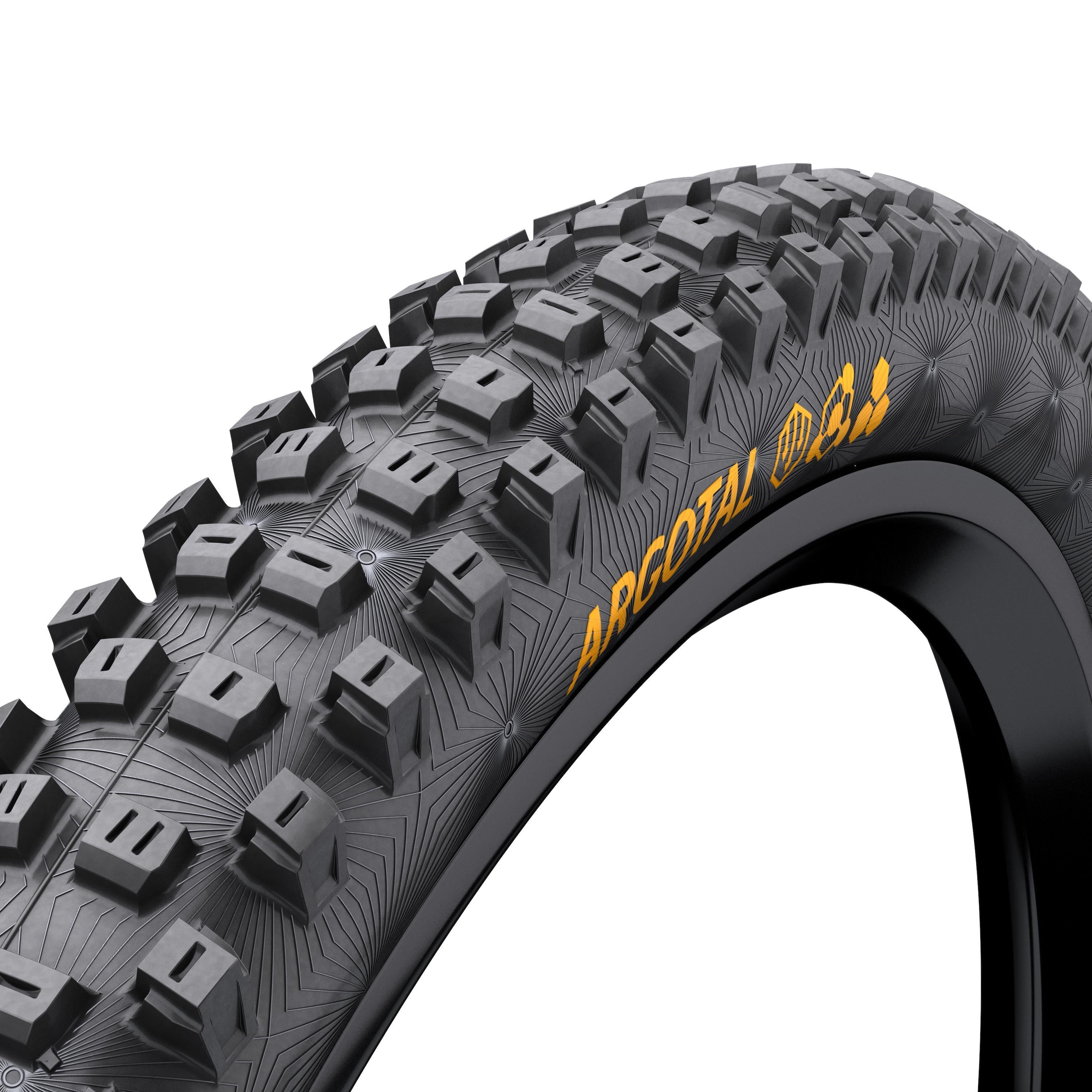 Continental Argotal Enduro SuperSoft Foldable Tyre: BLACK/BLACK 29X2.40"