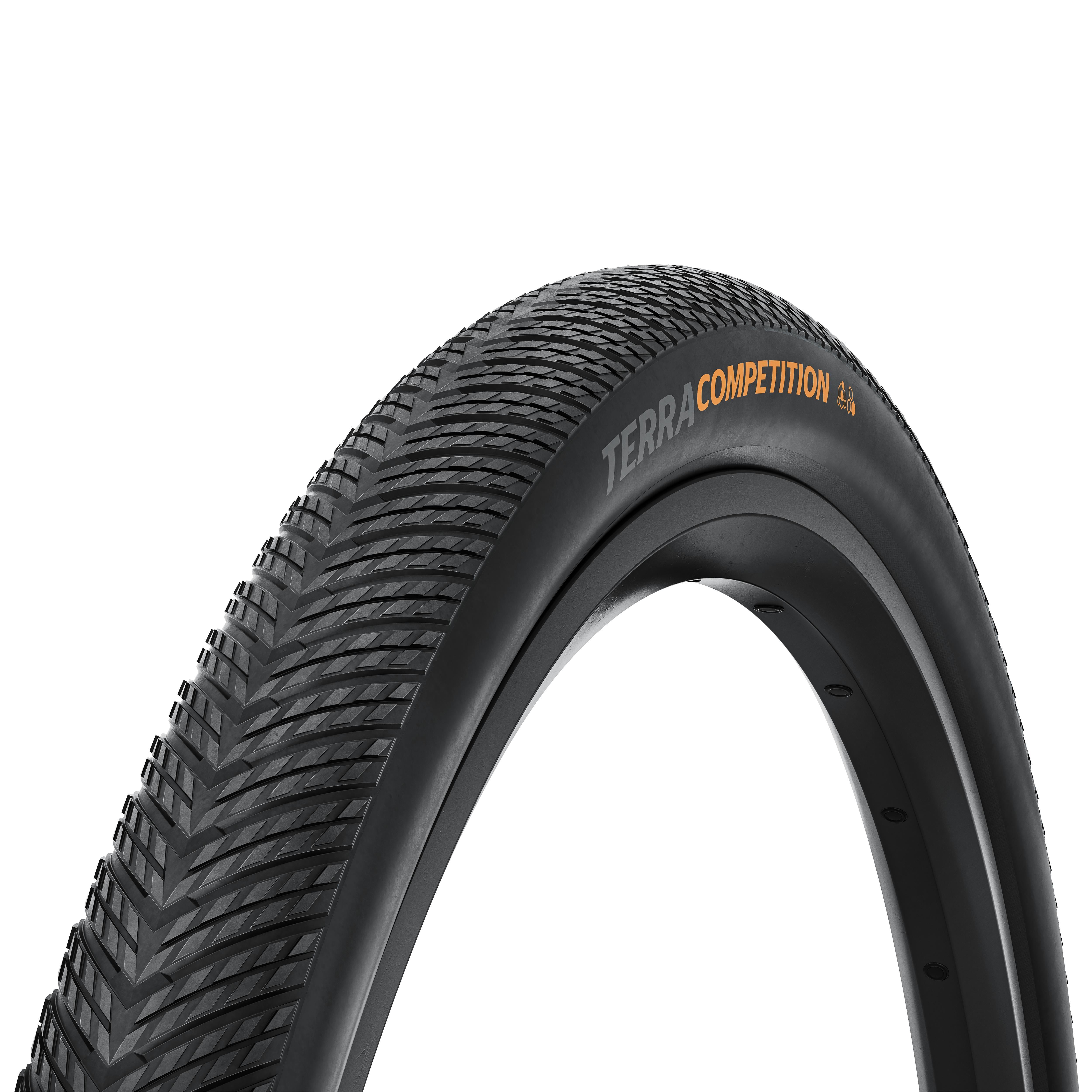 Continental Terra Competition Trail Grip Foldable Tyre: BLACK/BLACK 700X40C