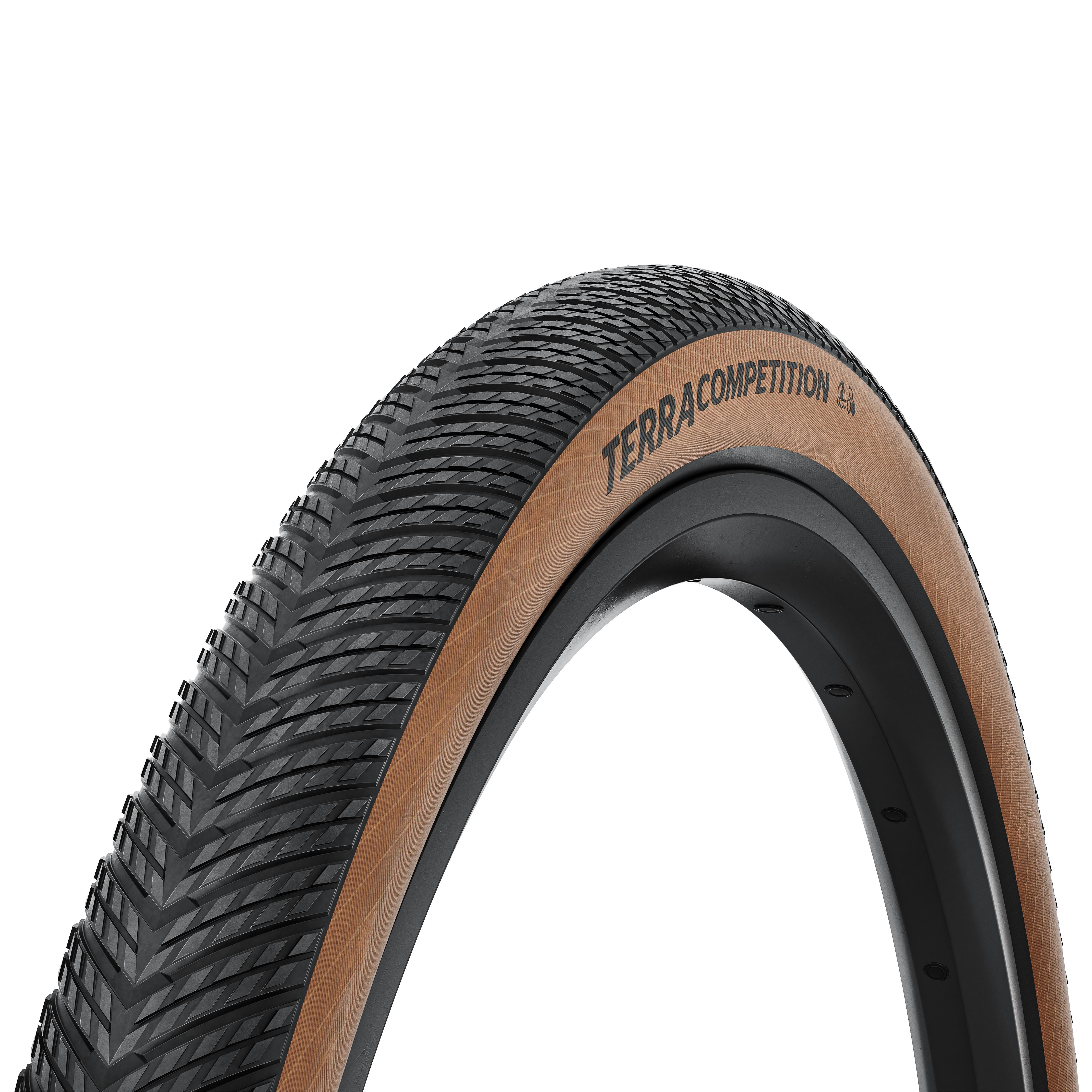 Continental Terra Competition Trail Grip Foldable Tyre: BLACK/BLACK 700X40C