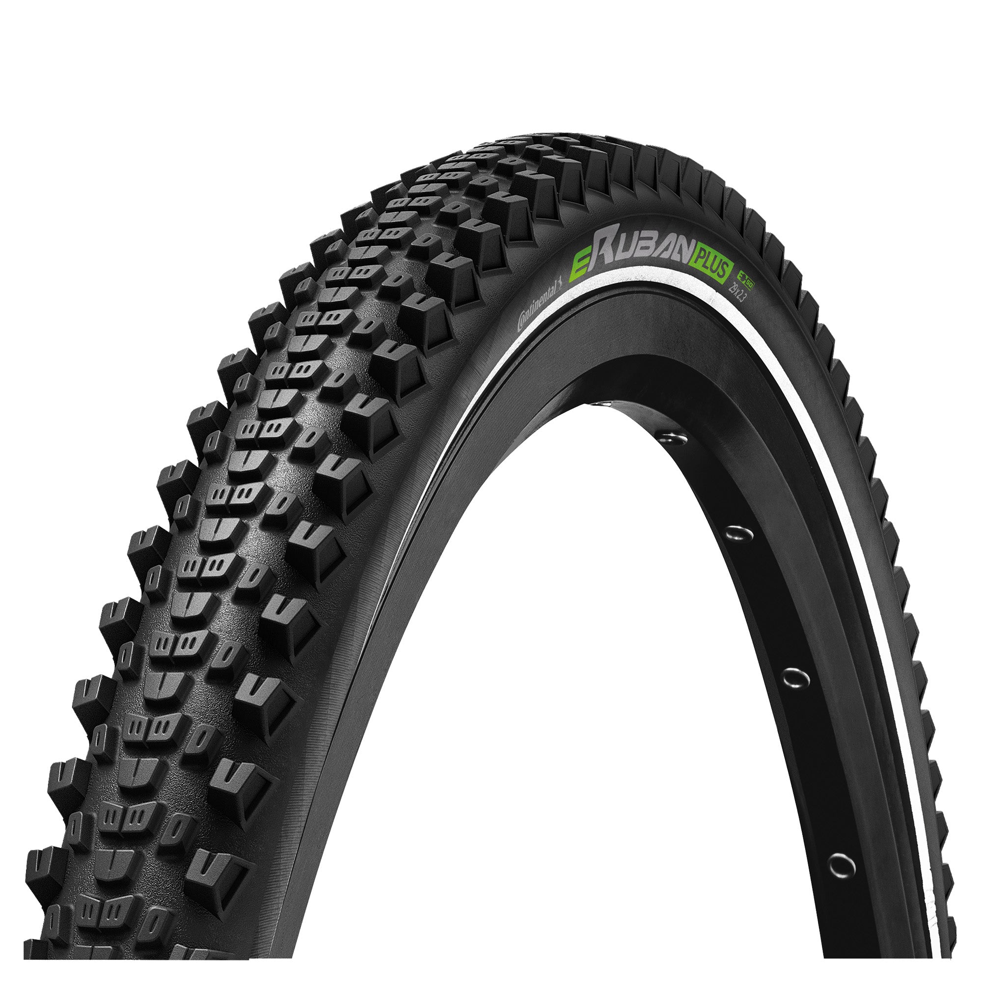 Continental eRuban Plus Tyre - Wire Bead: BLACK/BLACK 27.5X2.30"
