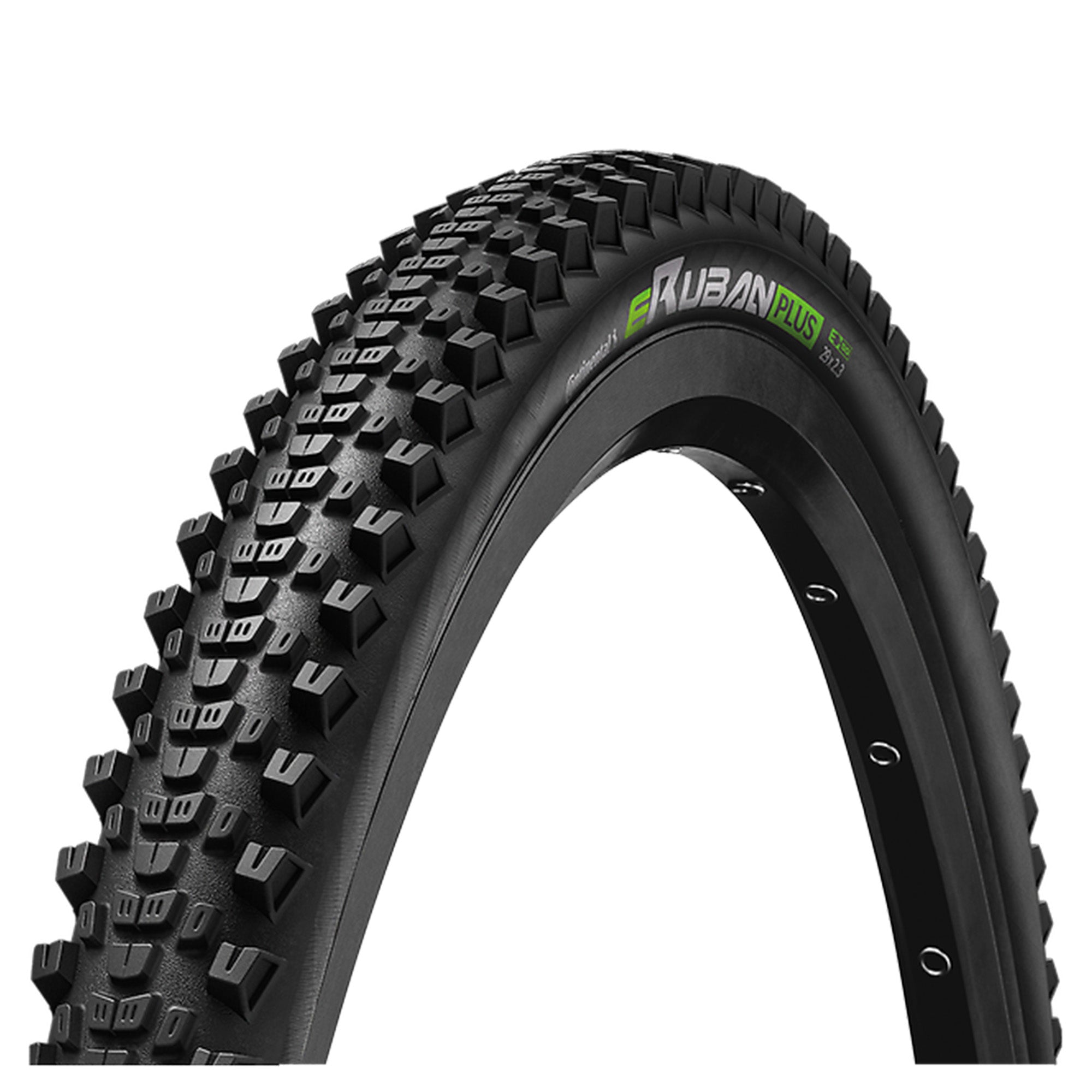 Continental eRuban Plus Tyre - Wire Bead: BLACK/BLACK 27.5X2.30"