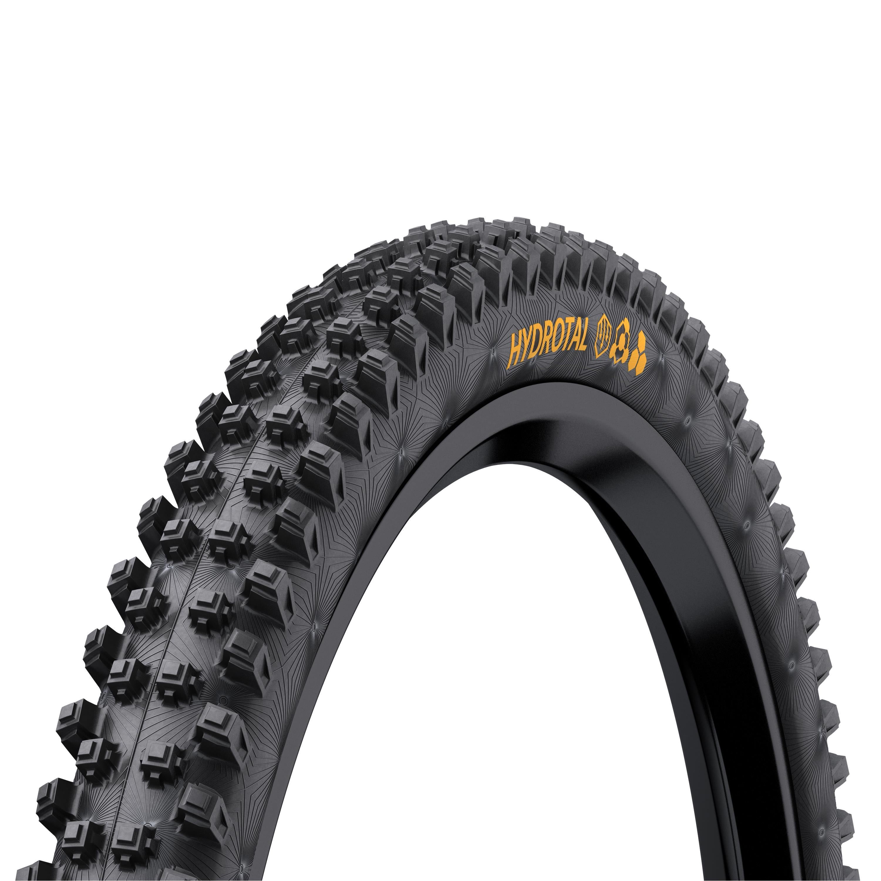 Continental Hydrotal Downhill Tyre - Supersoft Compound Foldable: BLACK & BLACK 29X2.40"