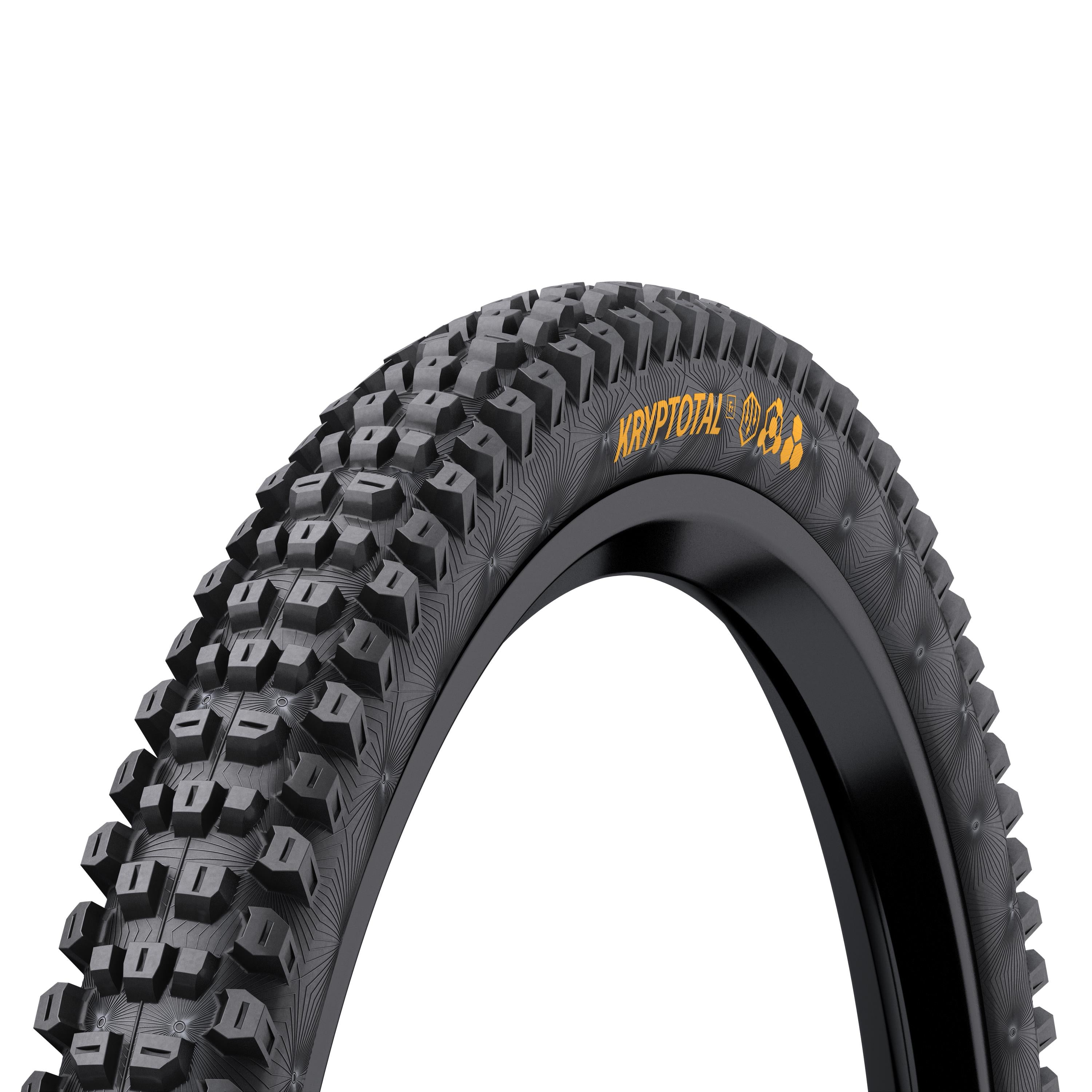 Continental Kryptotal Front Downhill Tyre - Supersoft Compound Foldable: BLACK & BLACK 27.5X2.40"