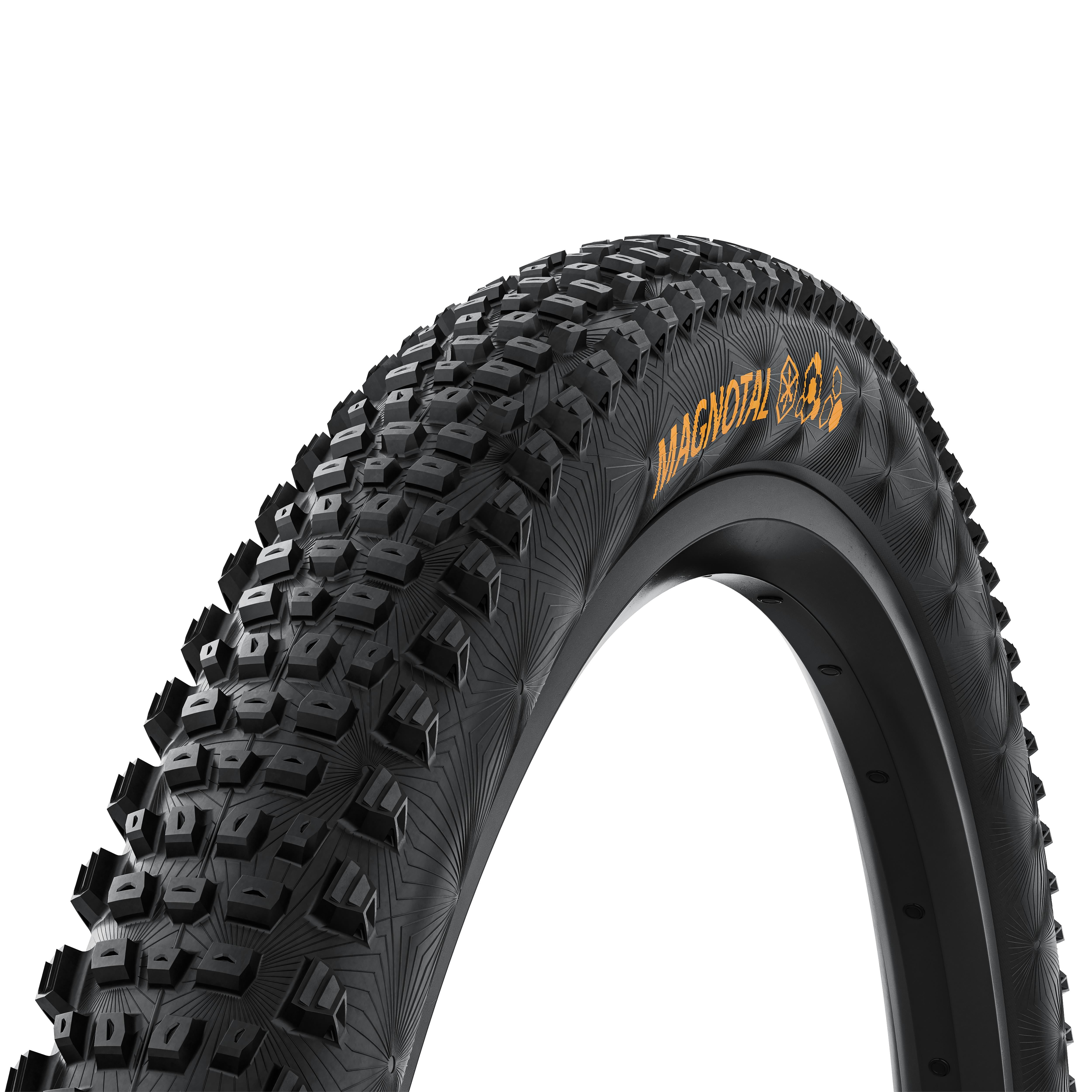 Continental Magnotal Trail Soft Foldable Tyre: BLACK/BLACK 27.5X2.60