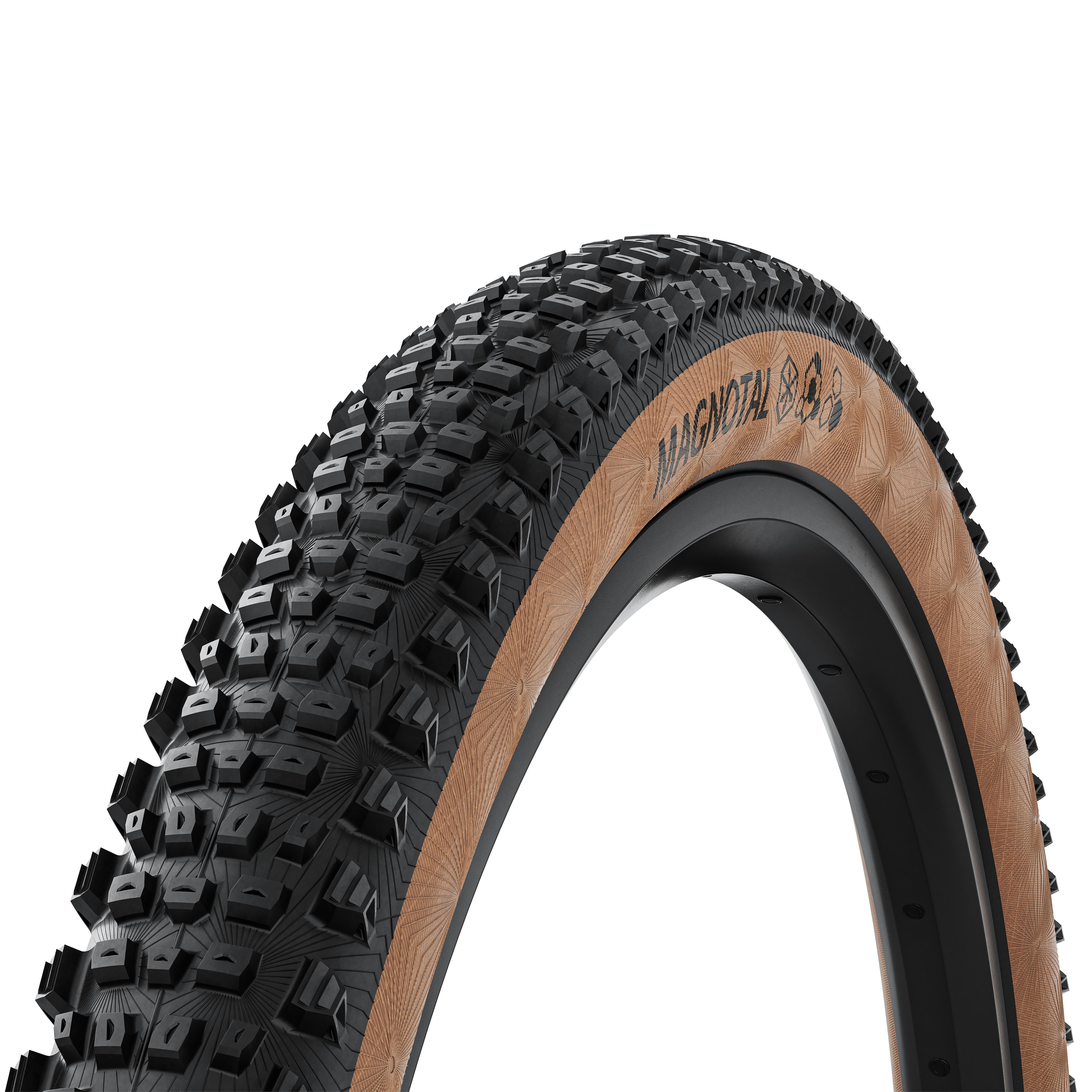 Continental Magnotal Trail Soft Foldable Tyre: BLACK/BLACK 27.5X2.60