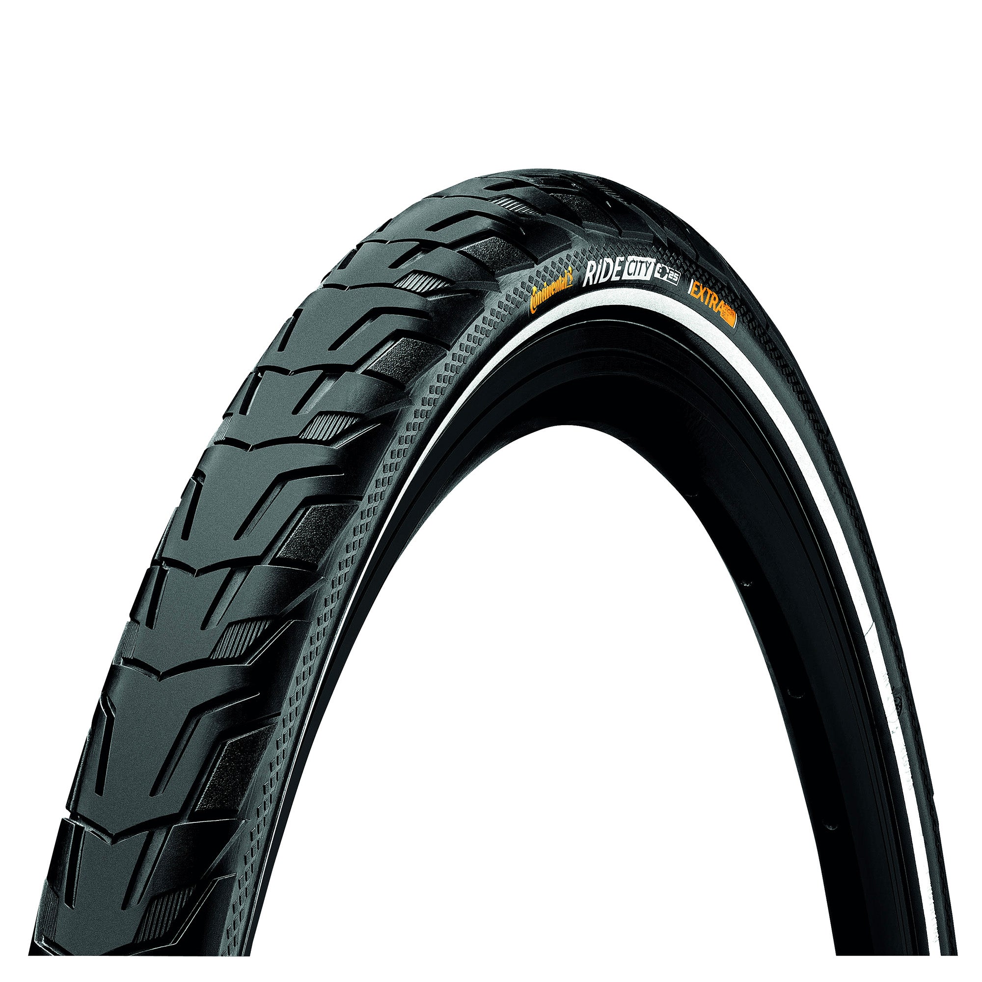 Continental RIDE City Reflex Tyre - Wire Bead: BLACK/BLACK REFLEX 700X42C (40C)